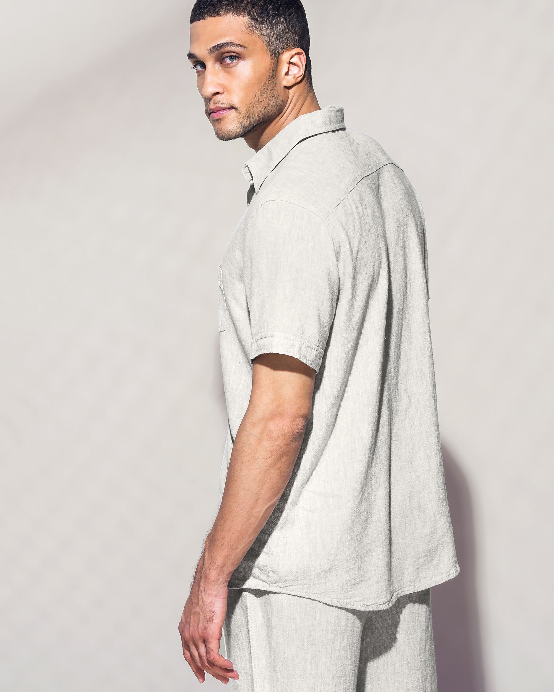 OCEAN Linen Shirt Neutral 598-785-0-00 - View2