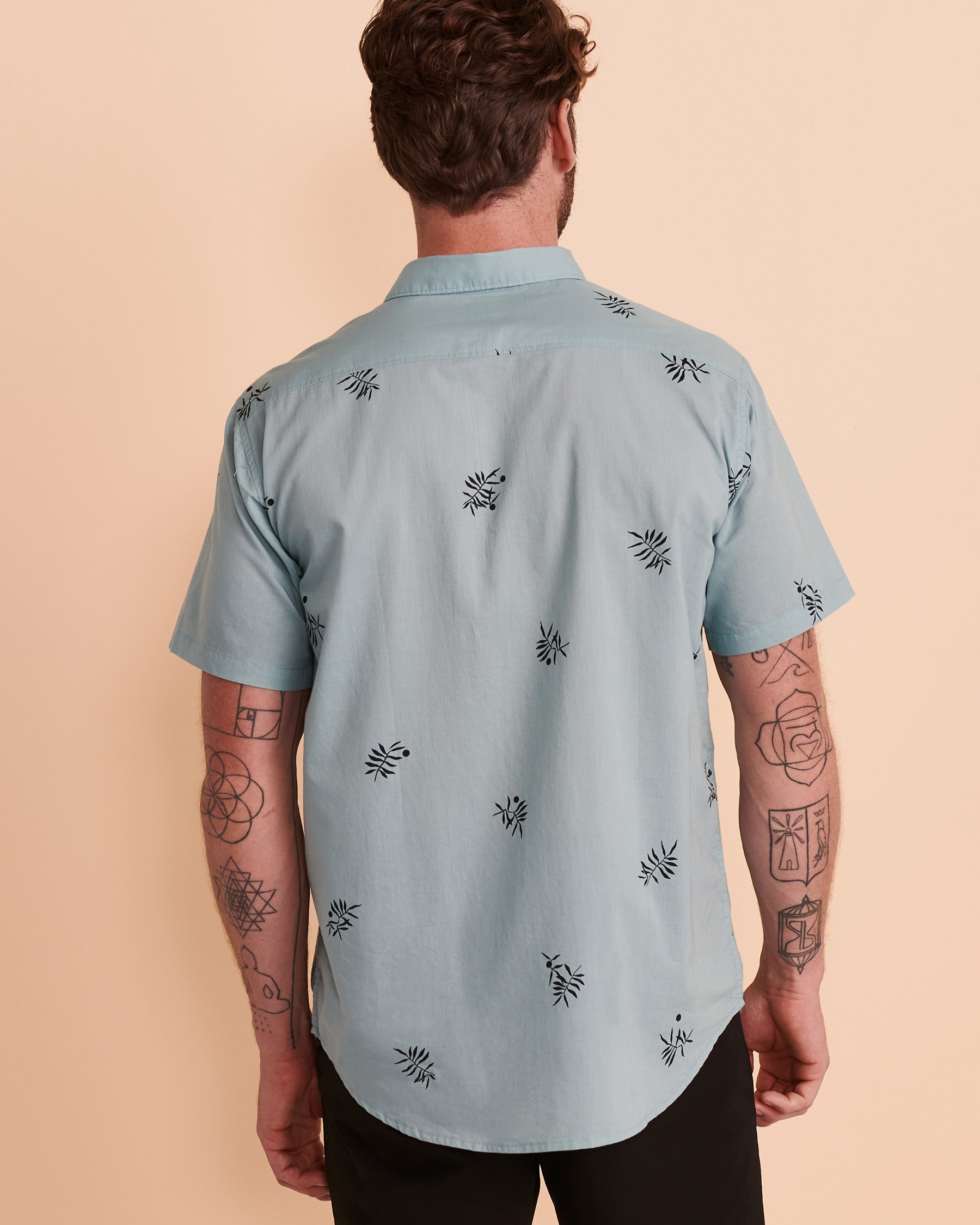 BILLABONG Chemisier manches courtes SUNDAYS MINI Imprimé bleu ABYWT00112 - View2