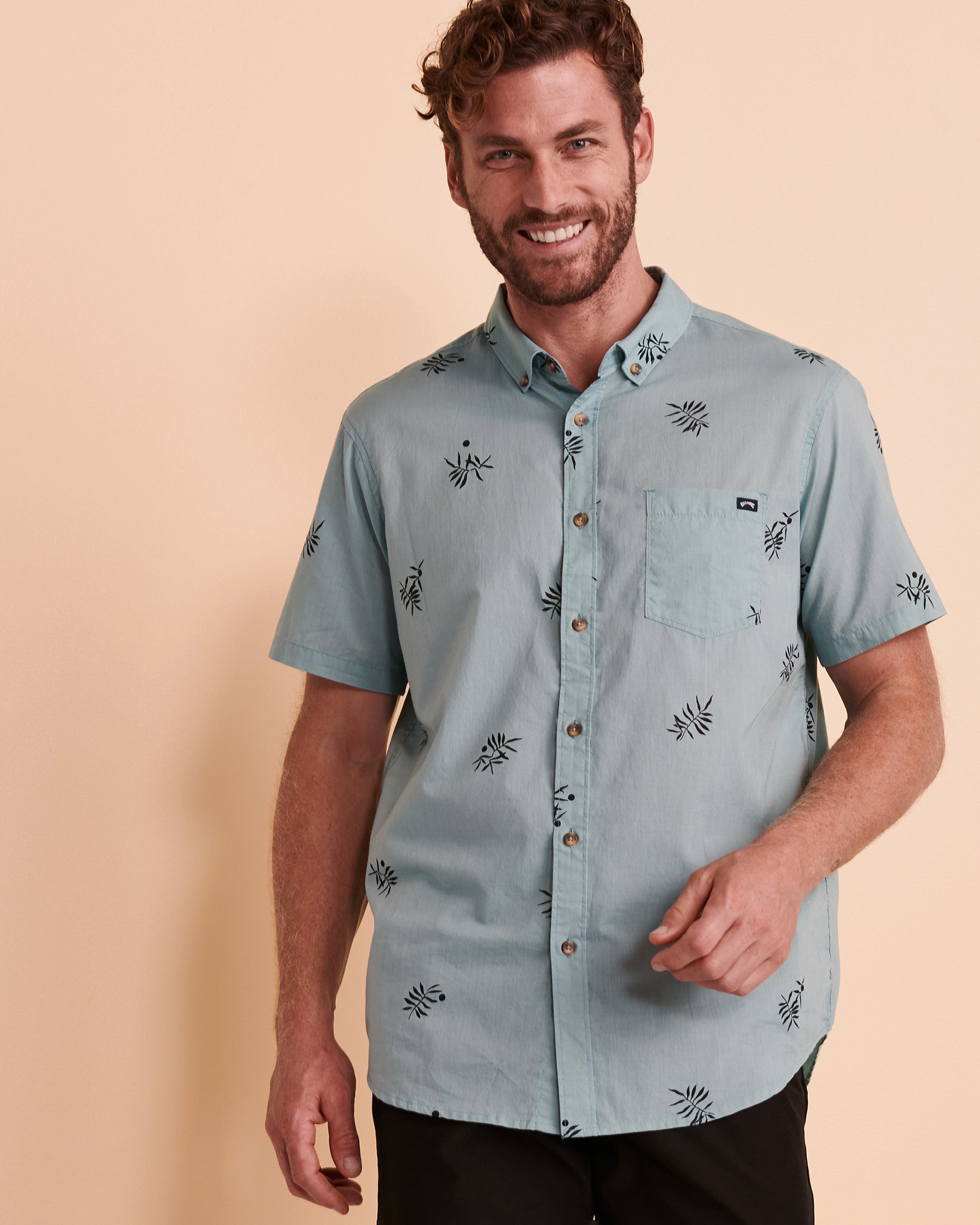 BILLABONG Chemisier manches courtes SUNDAYS MINI Imprimé bleu ABYWT00112 - View3
