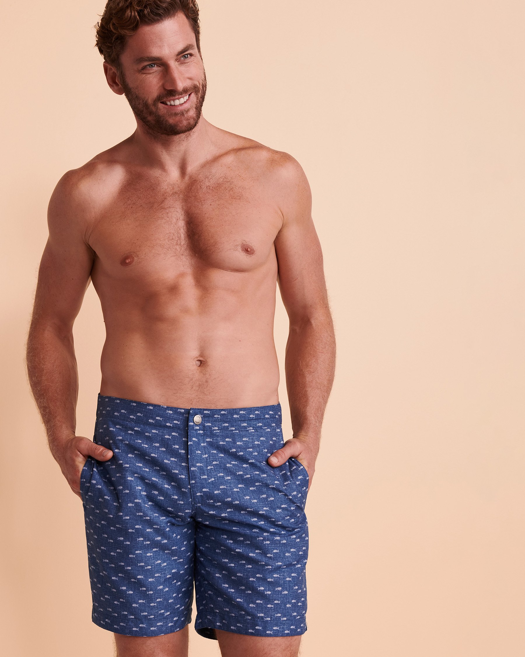 BOTO ARUBA DENIM FISH Swim Trunk Fish 414117 - View4