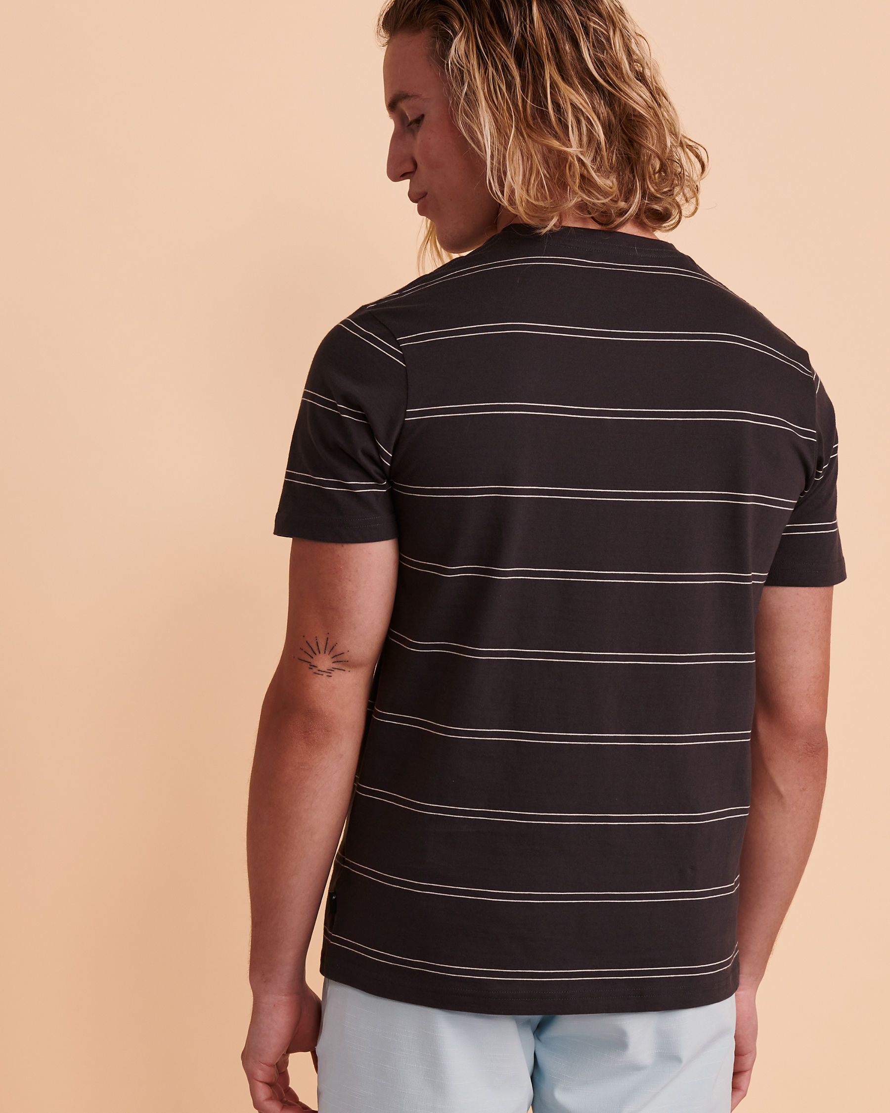RIP CURL Chandail manches courtes PLAIN STRIPE Rayures CTEMB9 - Voir2