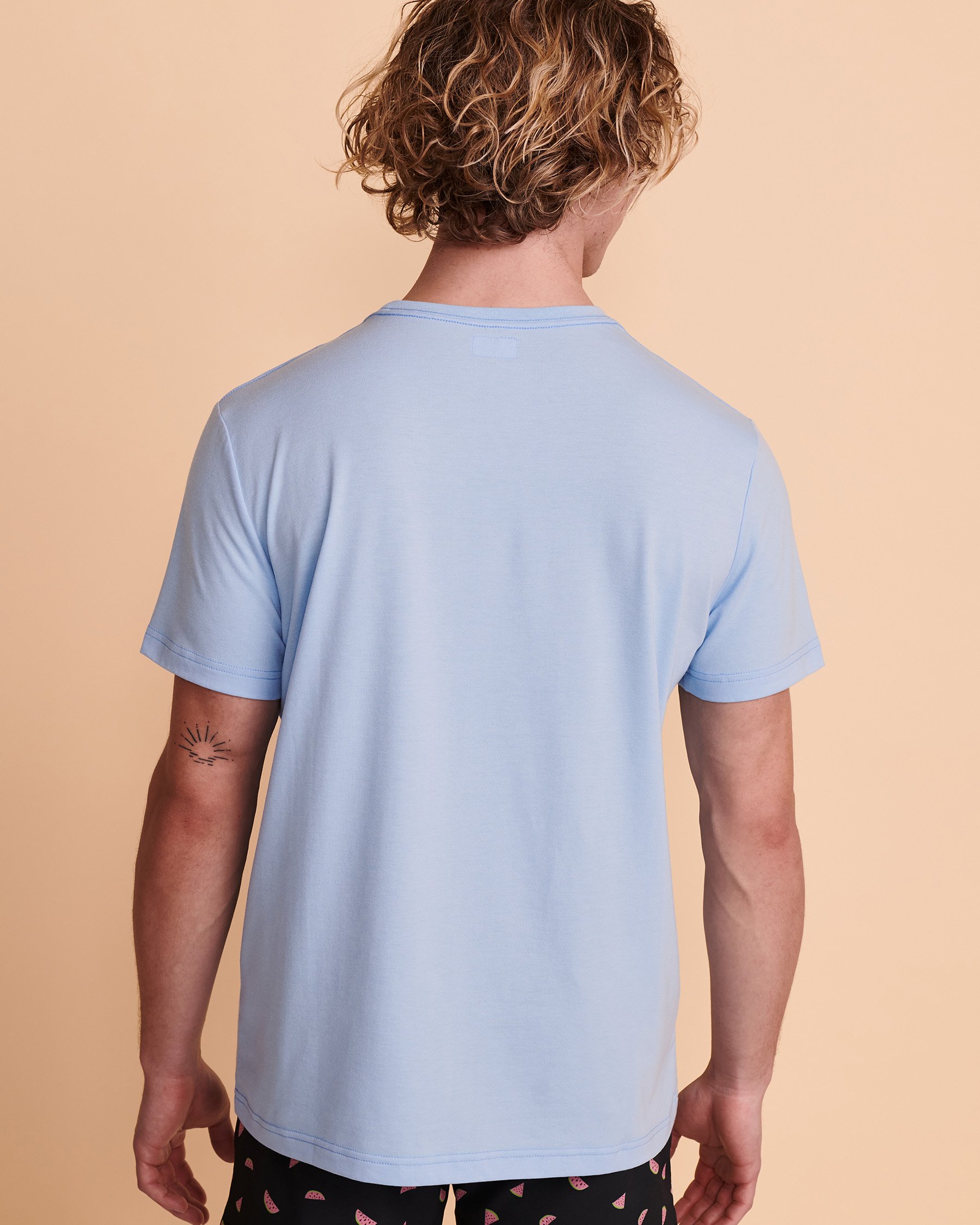 BERMIES FLAMINGO T-Shirt Light blue FLAMINGO TSH - View3