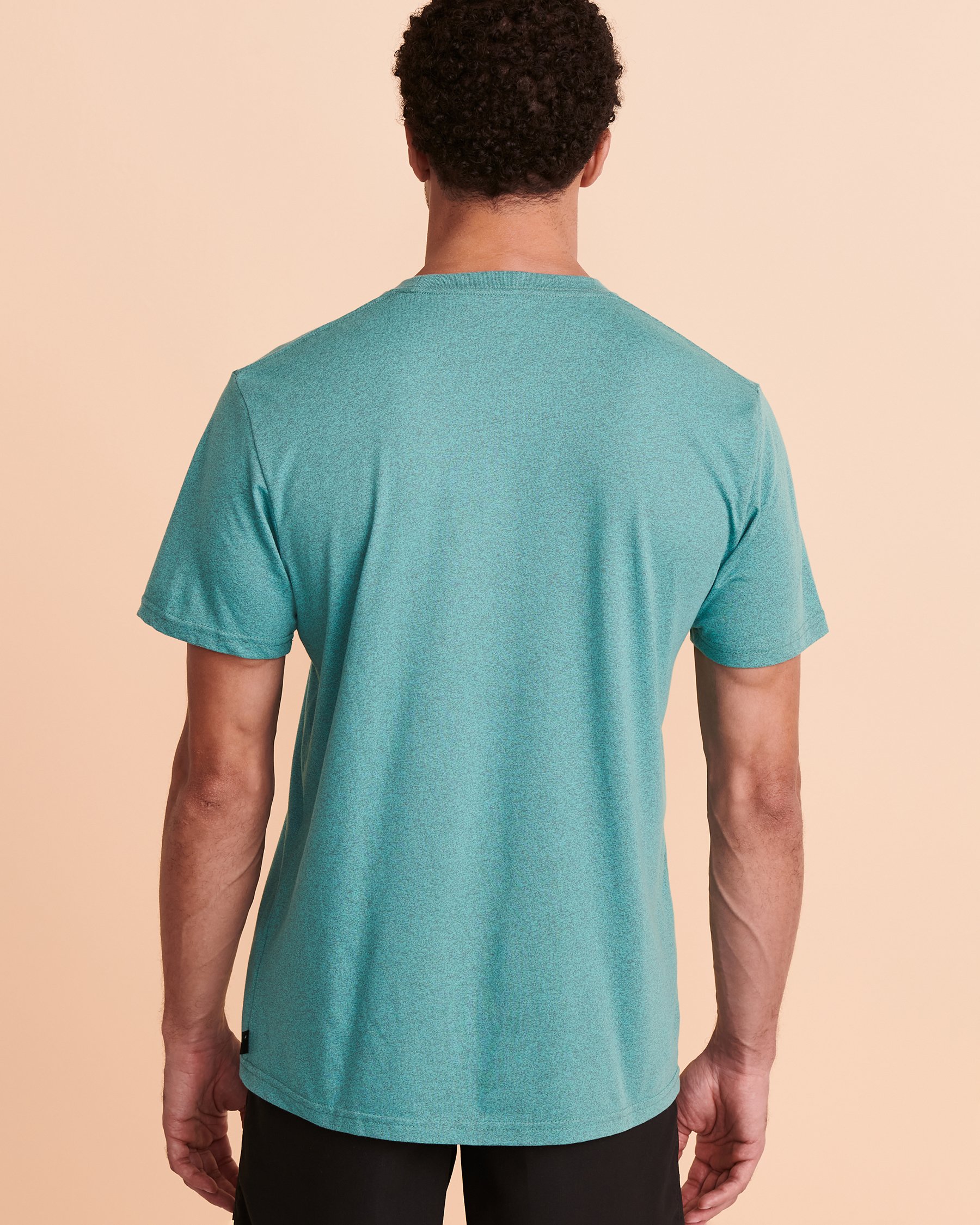 RIP CURL FUSION WAVE T-shirt Teal blue CTEDD7 - View2