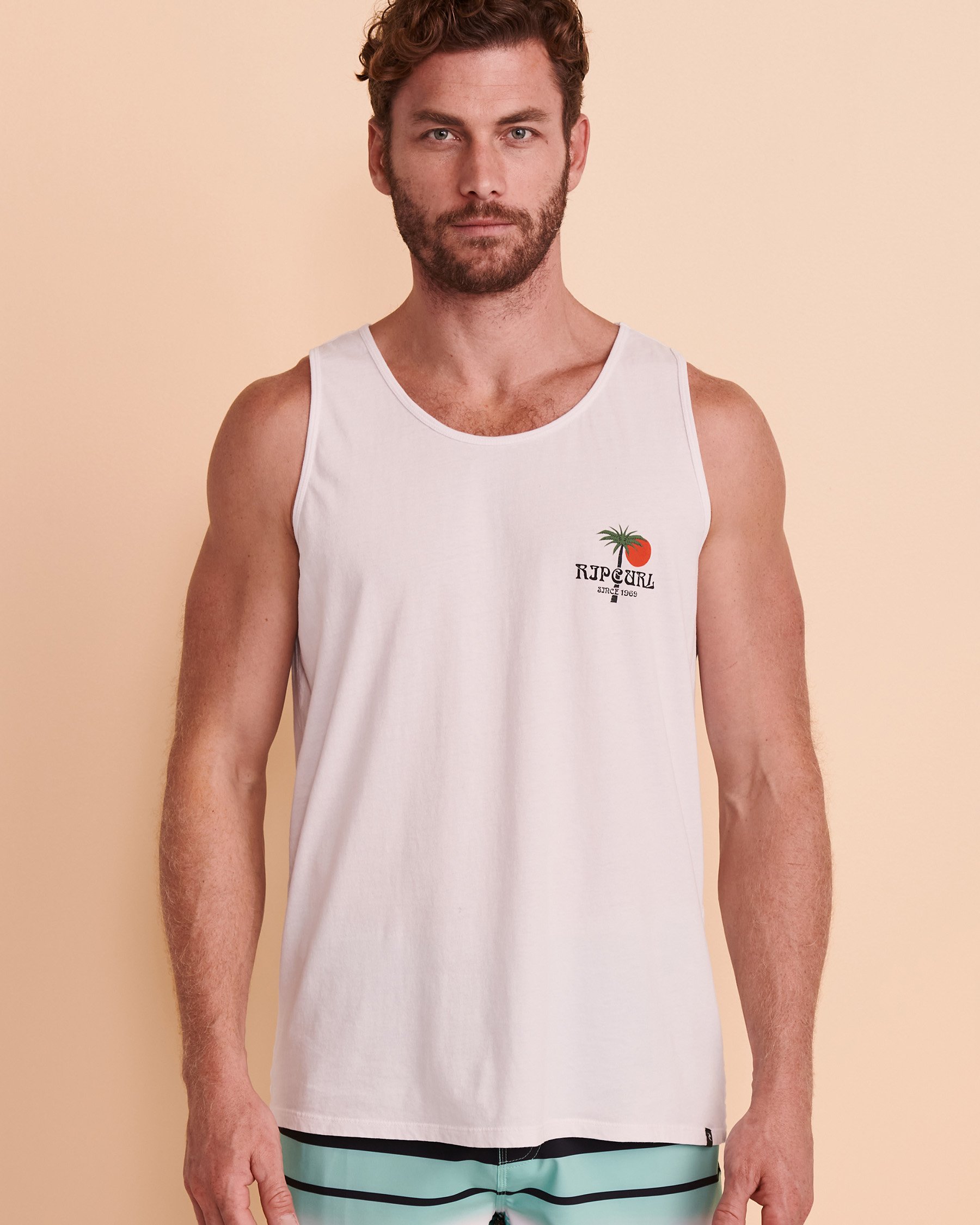 RIP CURL NASAL PERCH Tank Top White CTEAE9 - View3