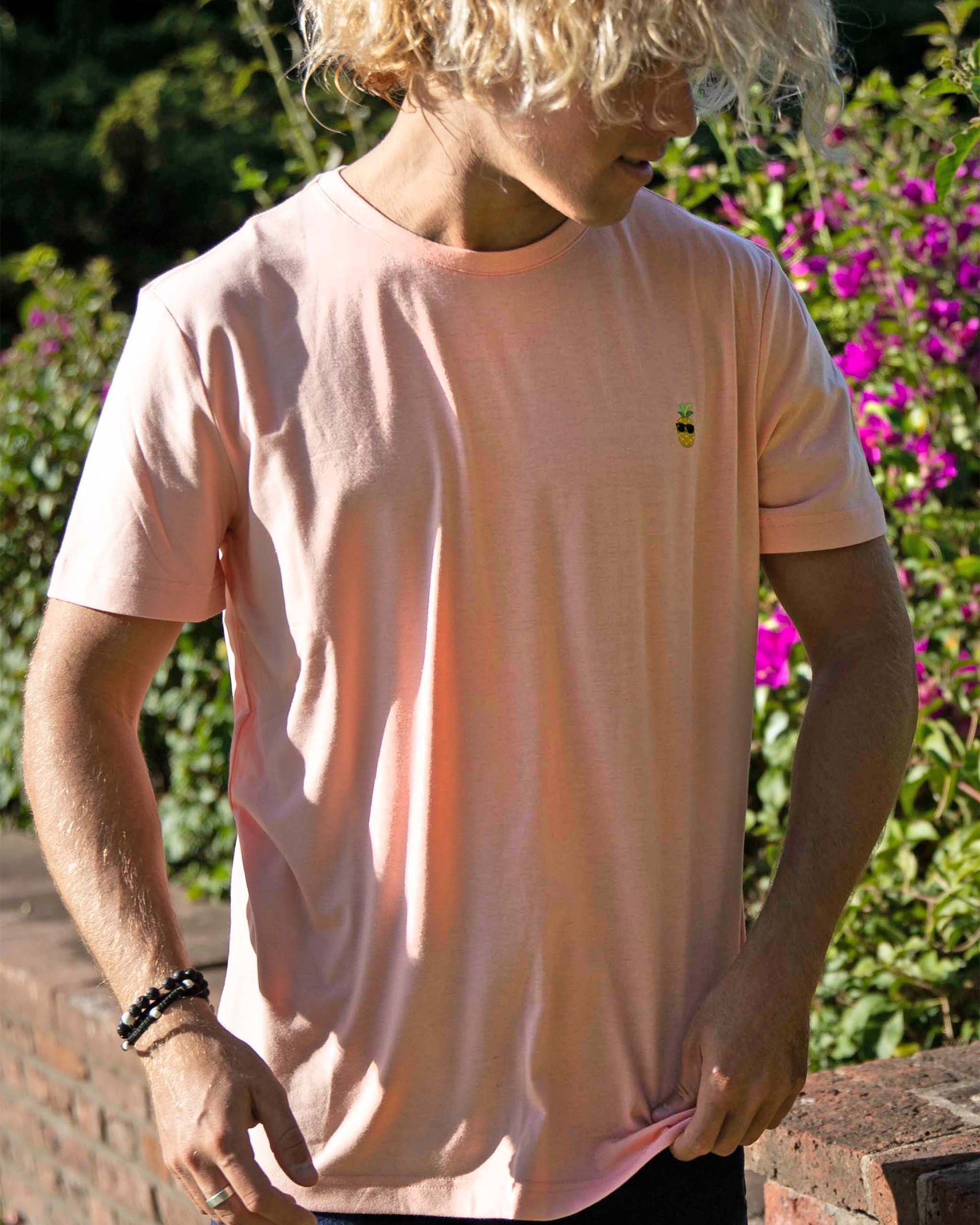 BERMIES PINEAPPLE T-Shirt Coral PINEAPPLE TS - View1