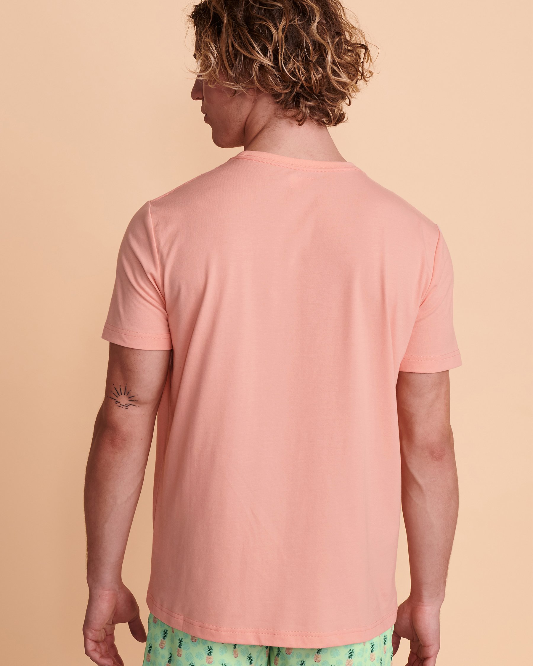 BERMIES PINEAPPLE T-Shirt Coral PINEAPPLE TS - View2