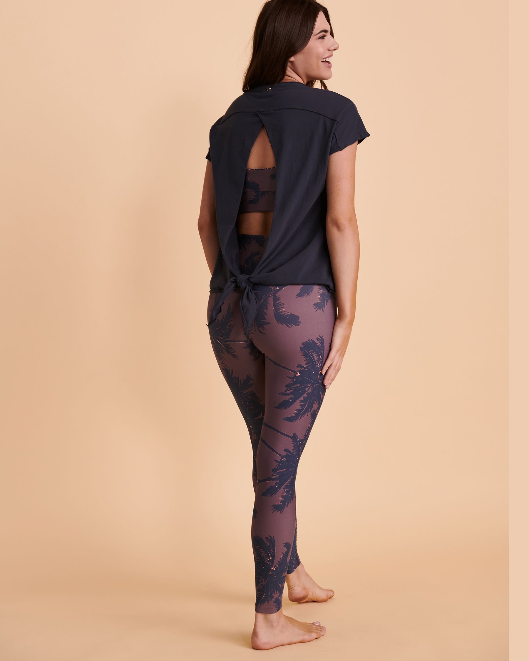 MAAJI SASSY DEPTHS Wrap T-shirt Dark navy 2211ARC003 - View3