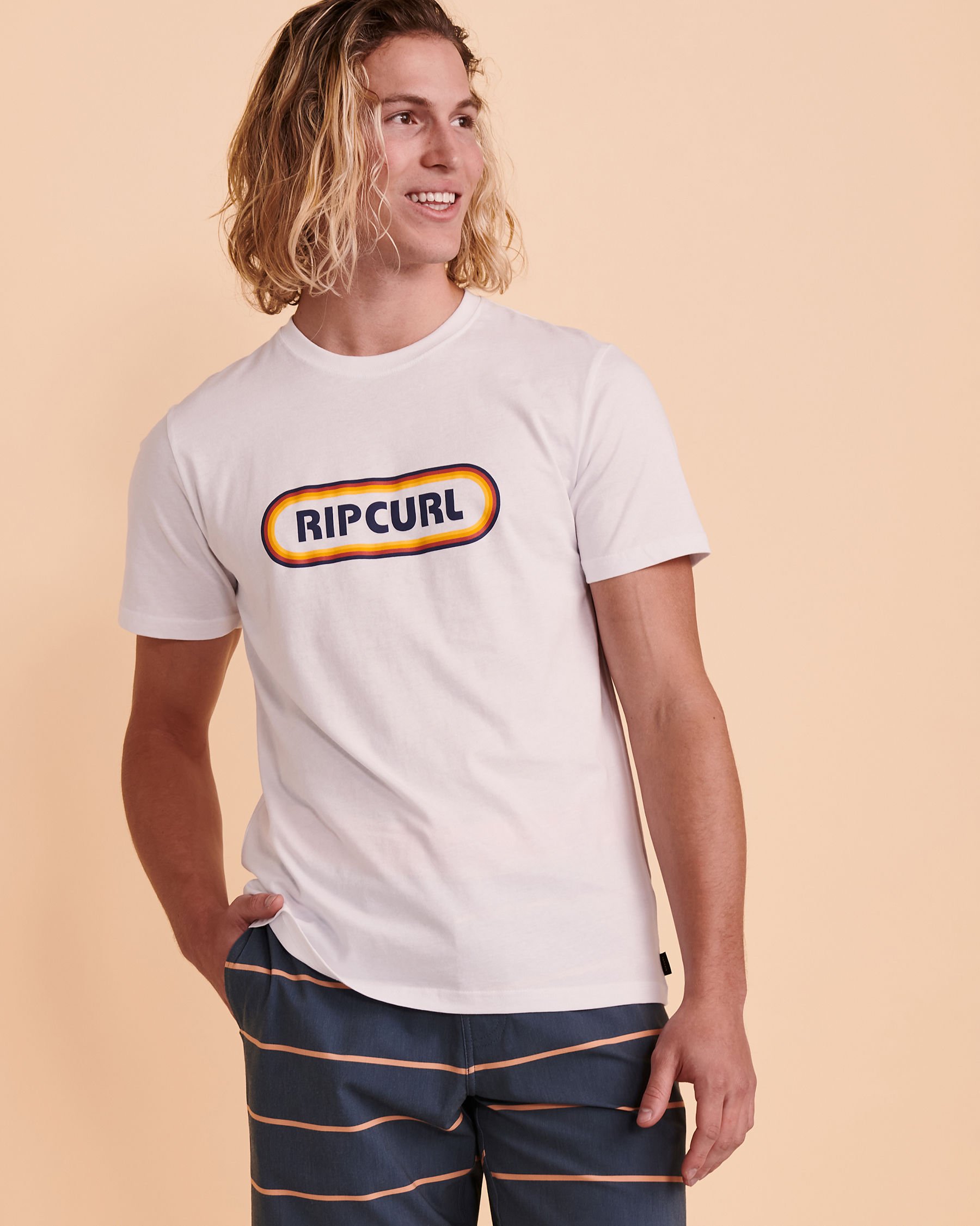 RIP CURL SURF REVIVAL HEY MUMA T-shirt White CTERP9 - View1