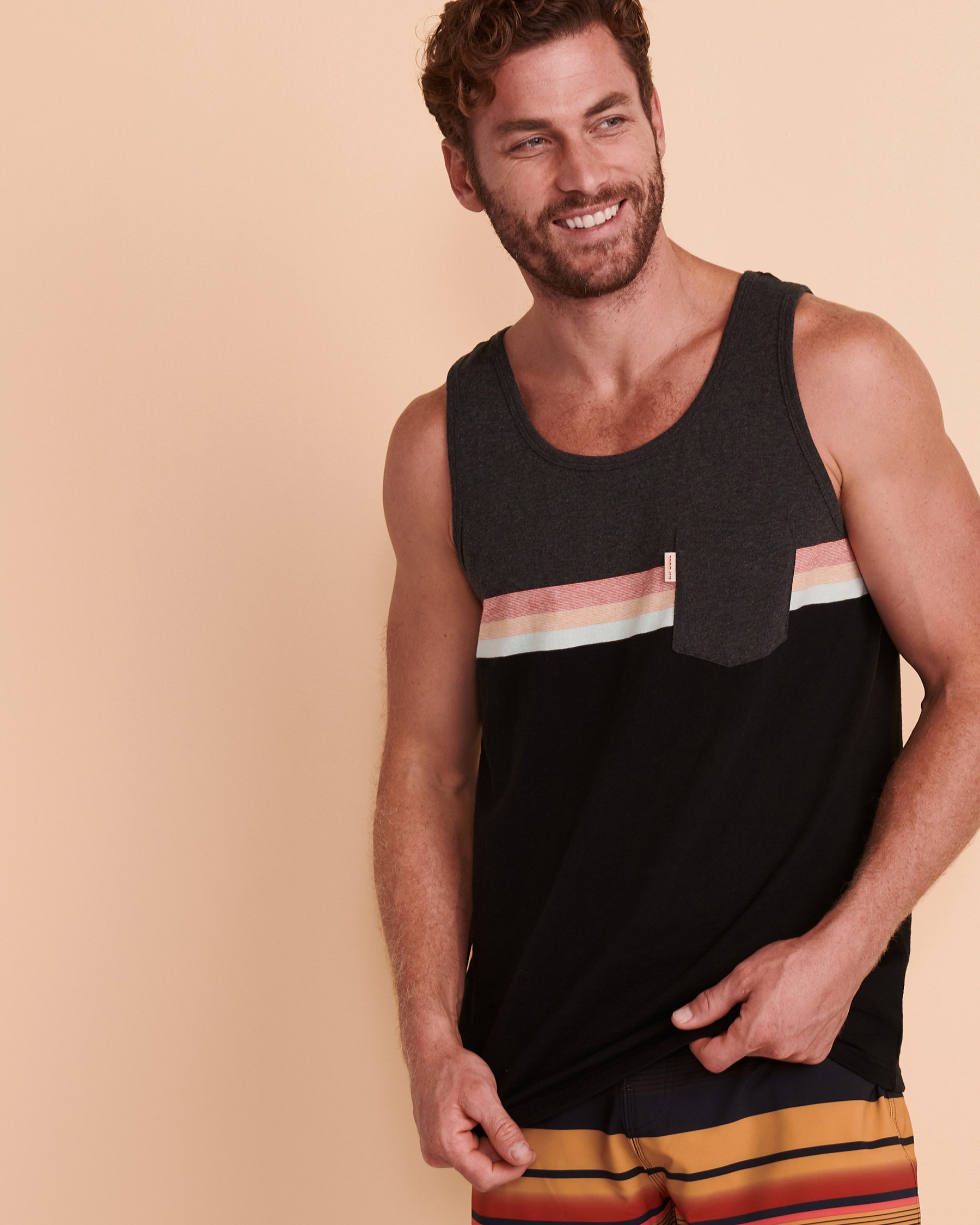 RIP CURL Camisole SURF REVIVAL WAVE Noir CTEAJ8 - Voir1