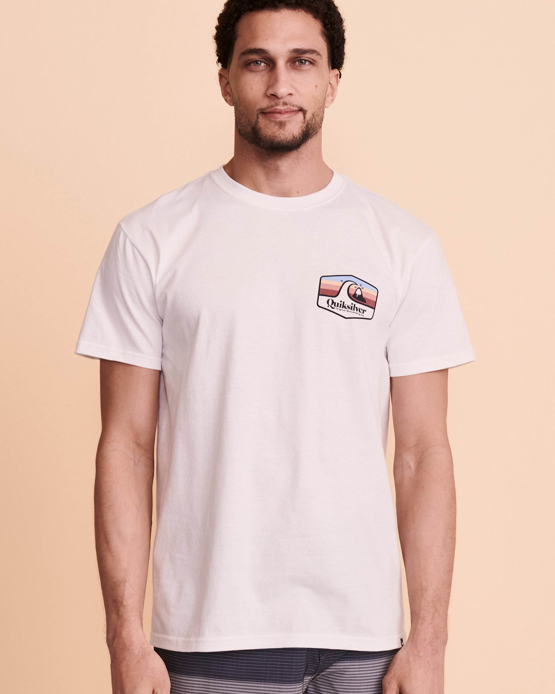 QUIKSILVER Chandail manches courtes TOWN HALL Blanc AQYZT08050 - Voir1