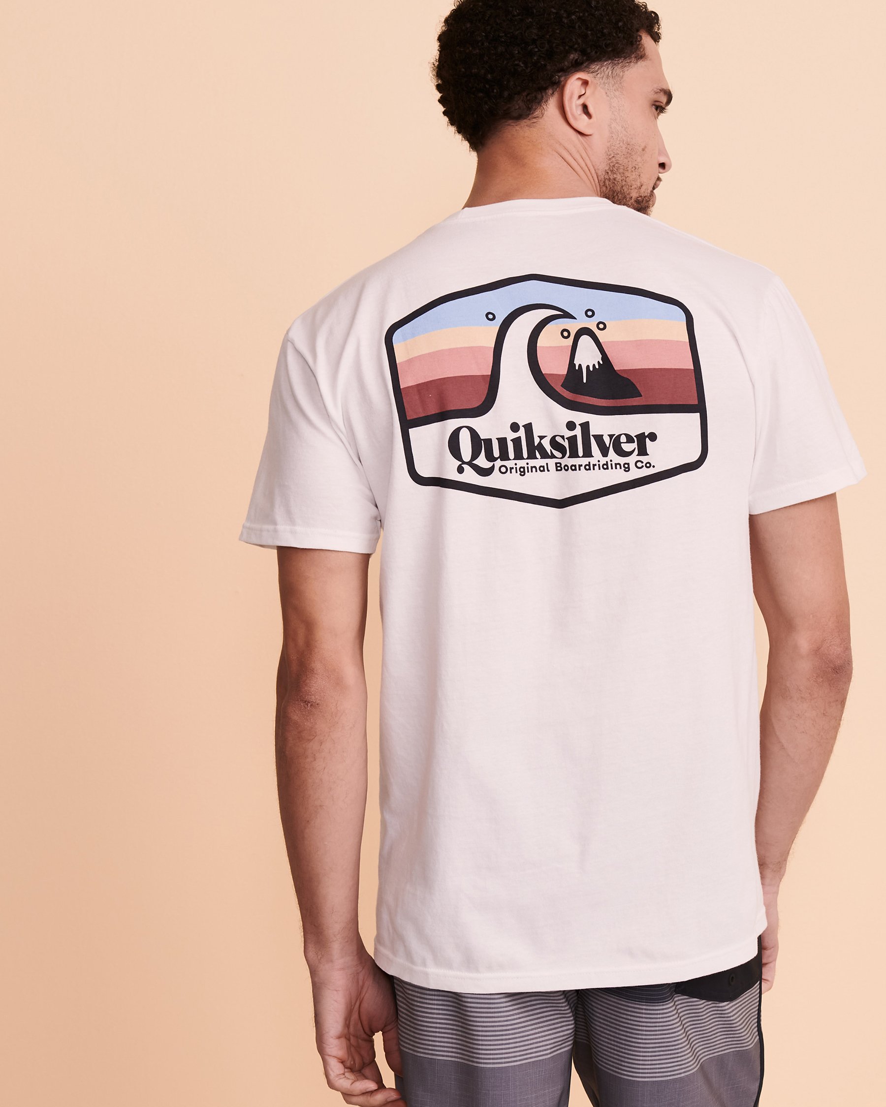 QUIKSILVER Chandail manches courtes TOWN HALL Blanc AQYZT08050 - Voir2
