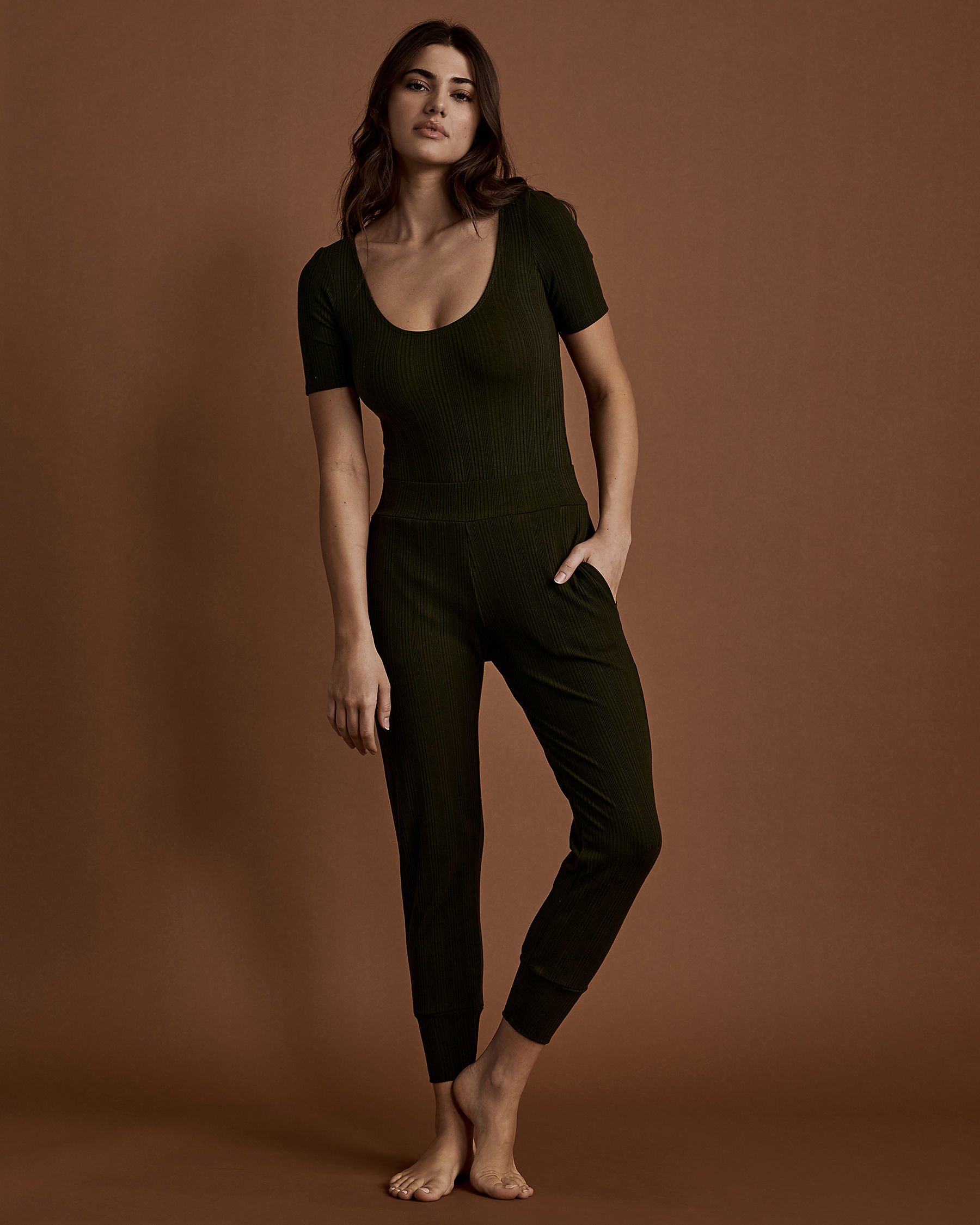 VITAMIN A Bodysuit Forest rib 120BST - View3