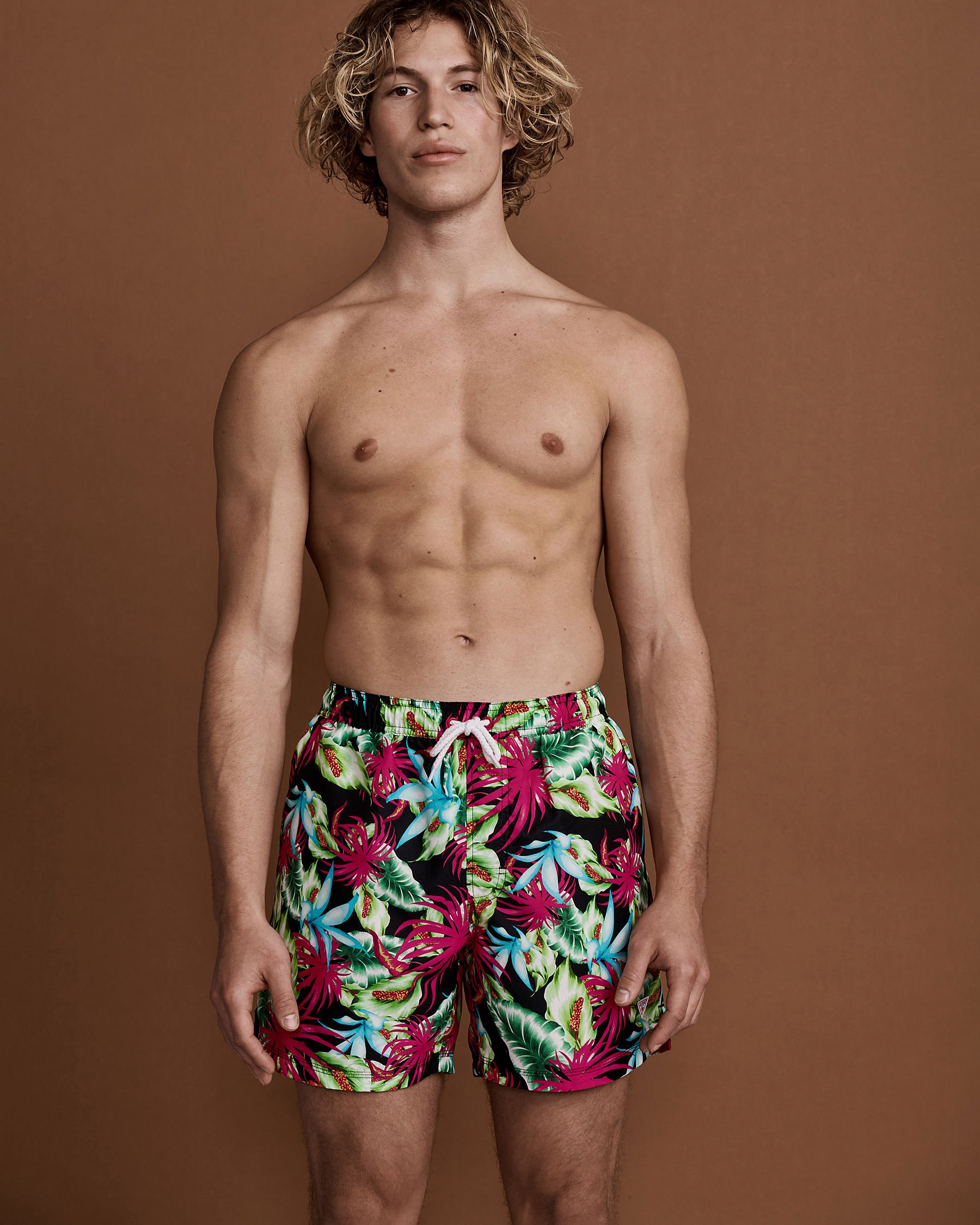 GUESS Maillot volley EXOTIC FLOWER Fleurs F1GT02 WO05V - View5