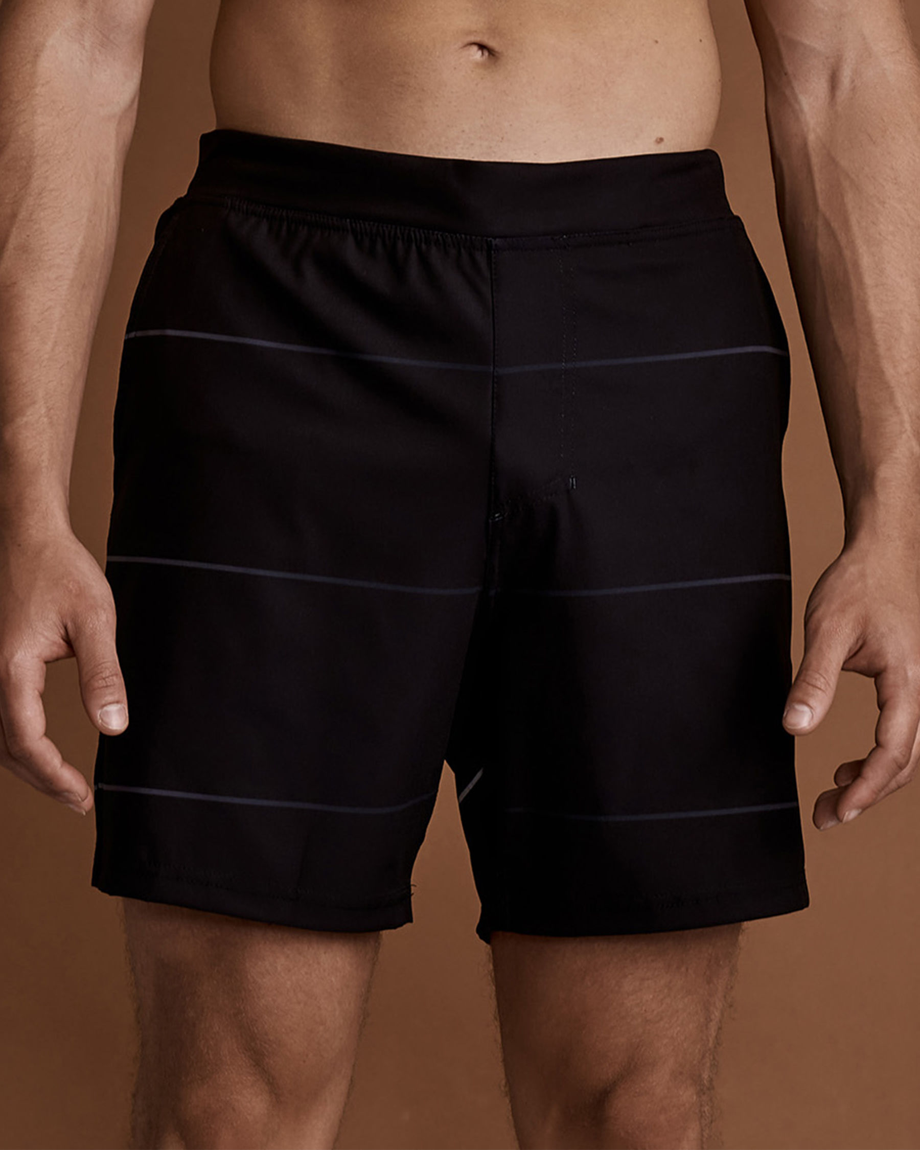 BLACK BULL APPAREL Maillot boardshort AXEL Rayures fines 3900-1008 - View1