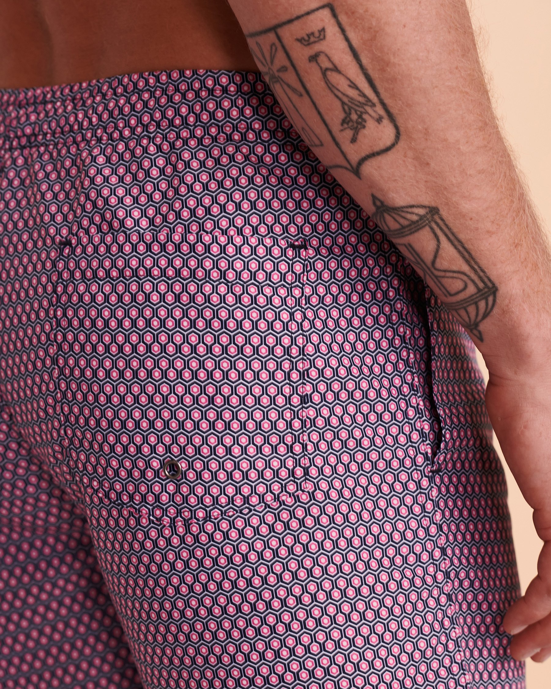 SOUL OF LONDON Maillot volley GEO Imprimé rouge SOBS212800 - View2