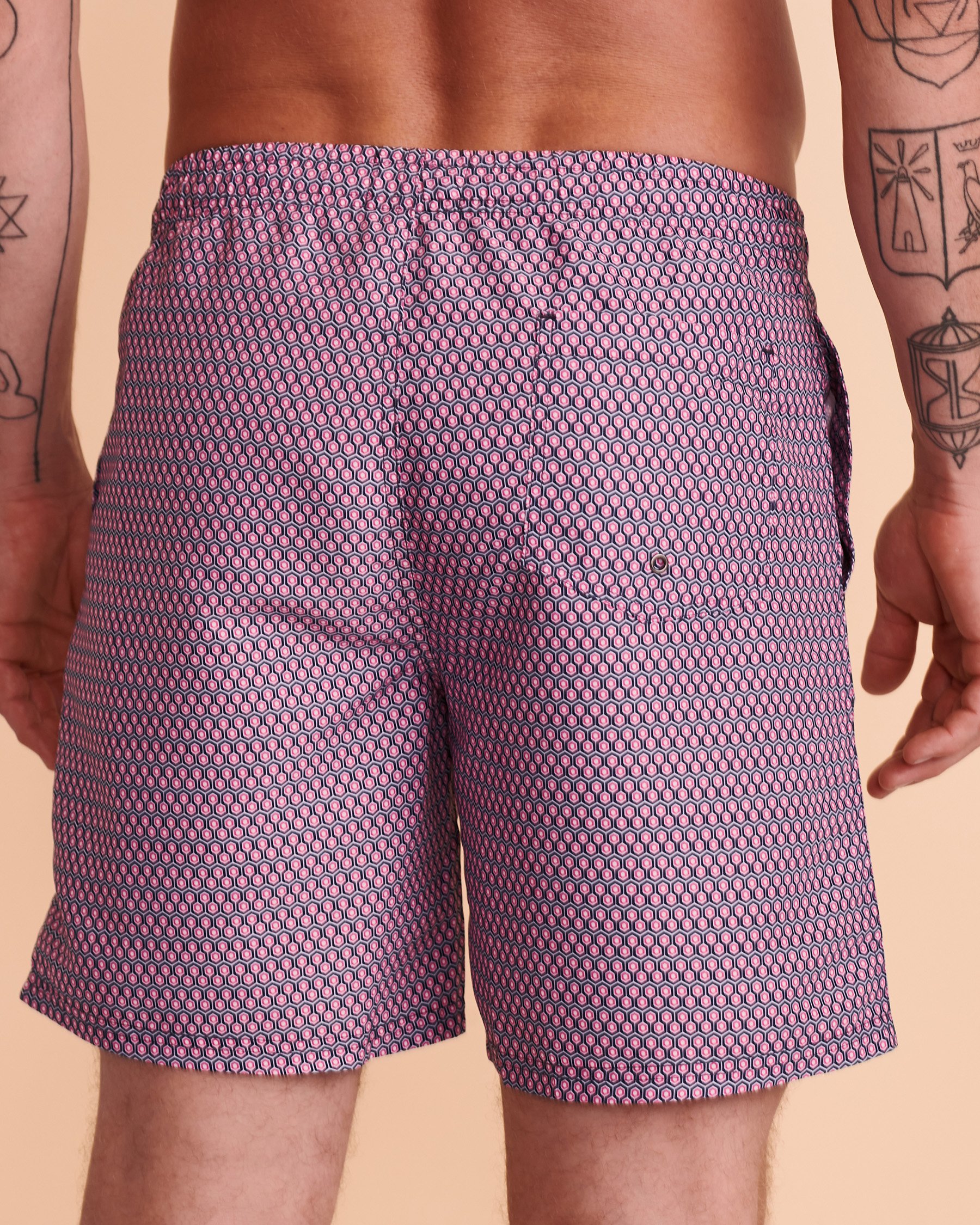 SOUL OF LONDON Maillot volley GEO Imprimé rouge SOBS212800 - View3