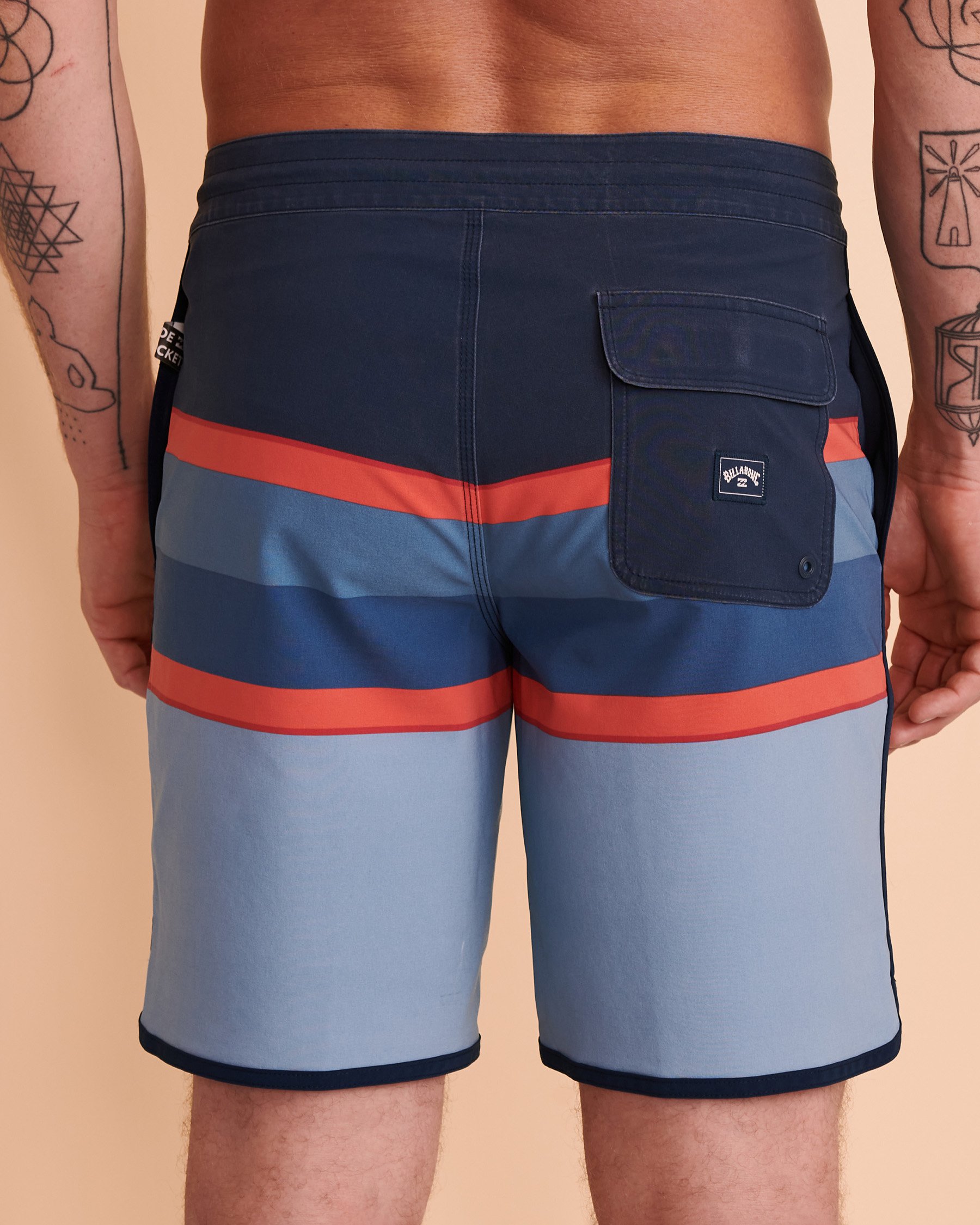 BILLABONG Maillot boardshort LO TIDES SPINNER 73 Rayures bleues ABYBS00129 - Voir2