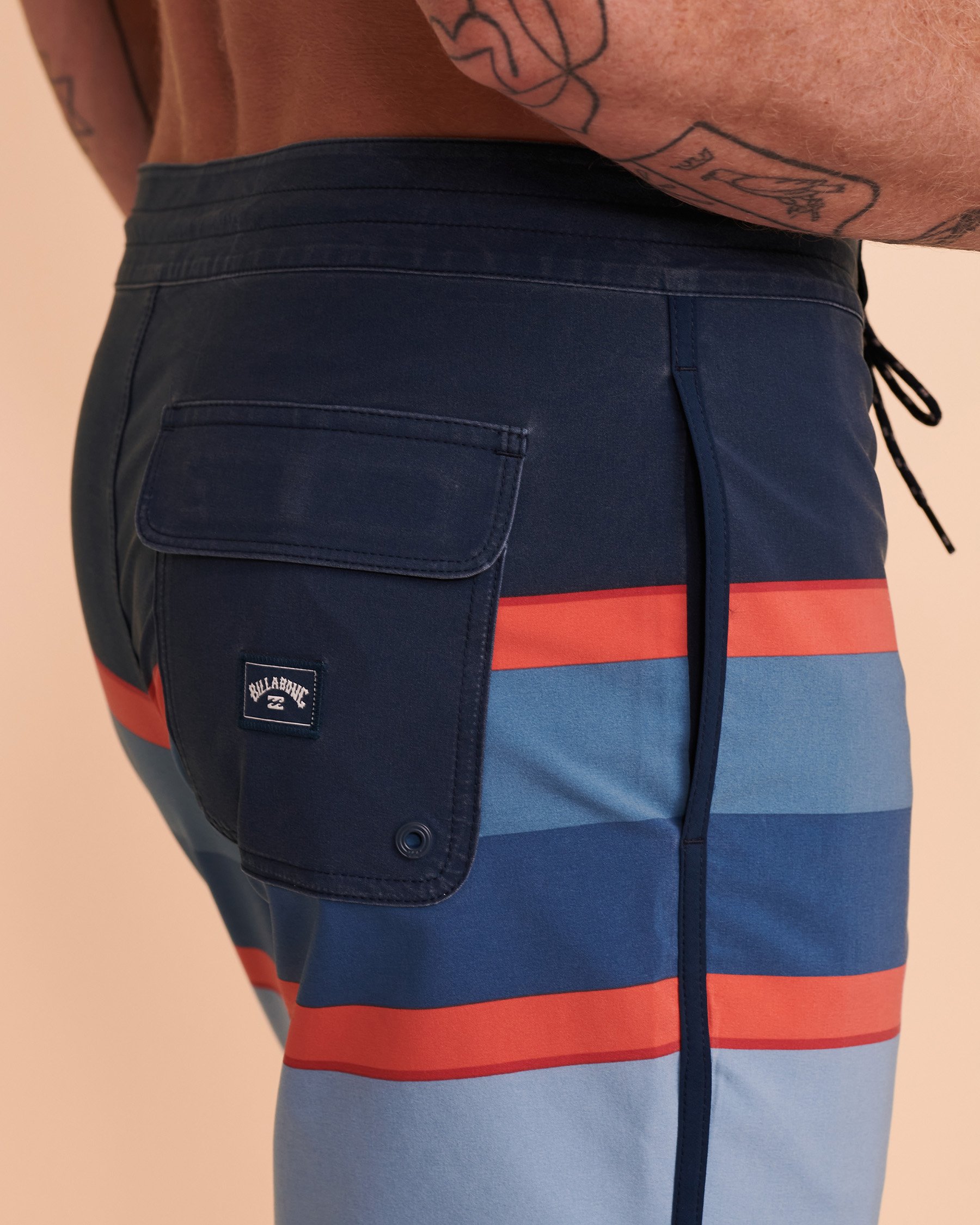 BILLABONG Maillot boardshort LO TIDES SPINNER 73 Rayures bleues ABYBS00129 - Voir4