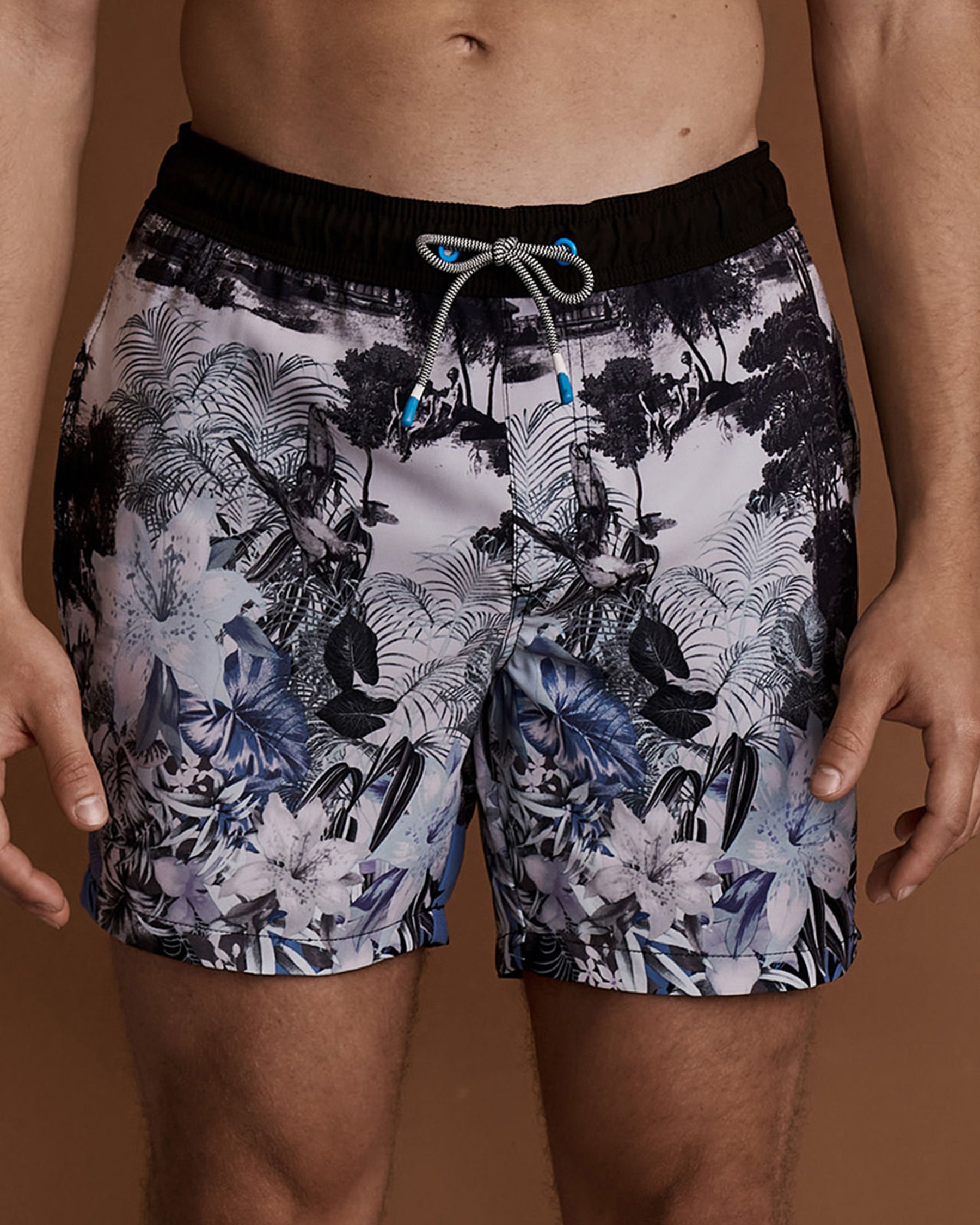 PROJEK RAW-IMPORTATIONS RALLYE RODRIGO Volley Swimsuit Leafy print PPS21624 - View1