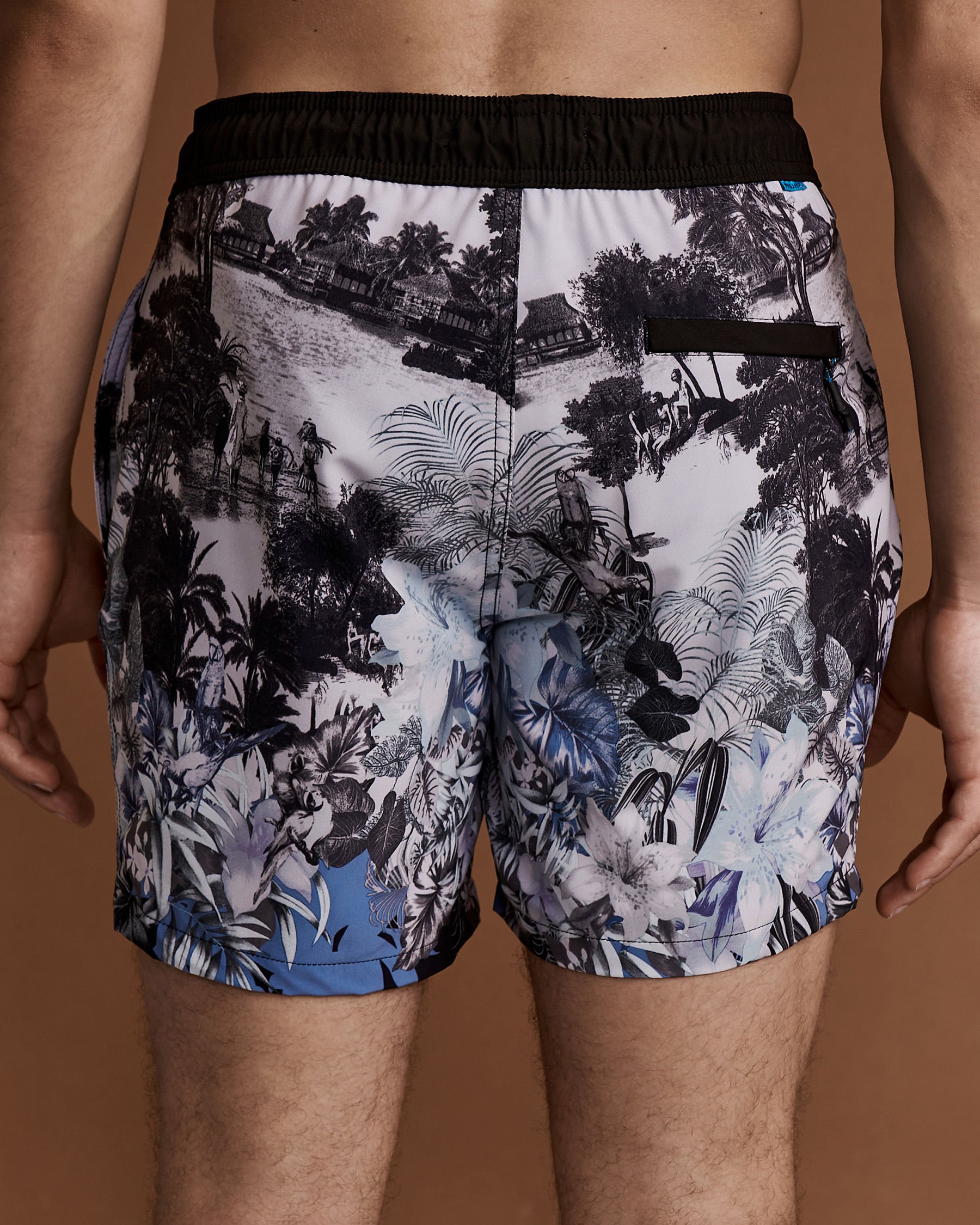 PROJEK RAW-IMPORTATIONS RALLYE RODRIGO Volley Swimsuit Leafy print PPS21624 - View2