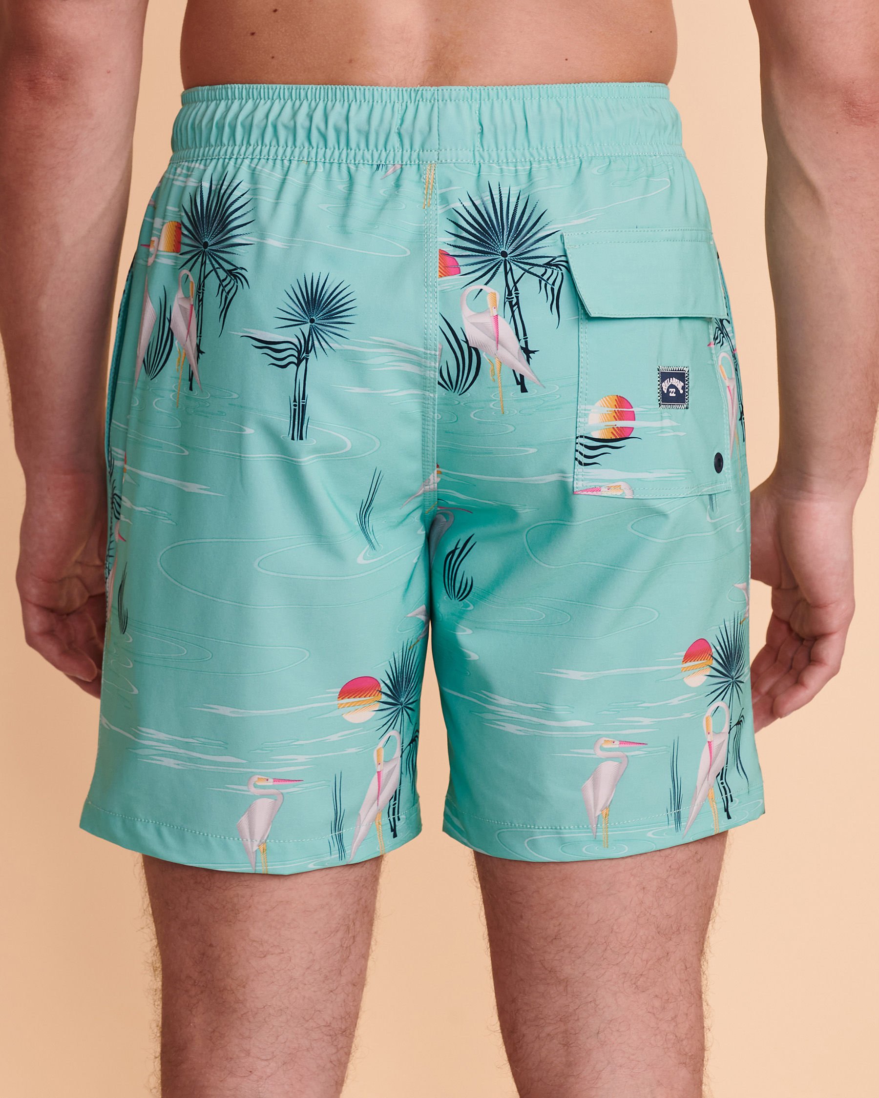 BILLABONG SUNDAYS LAYBACK Volley Swimsuit Aqua print ABYBS00123 - View3