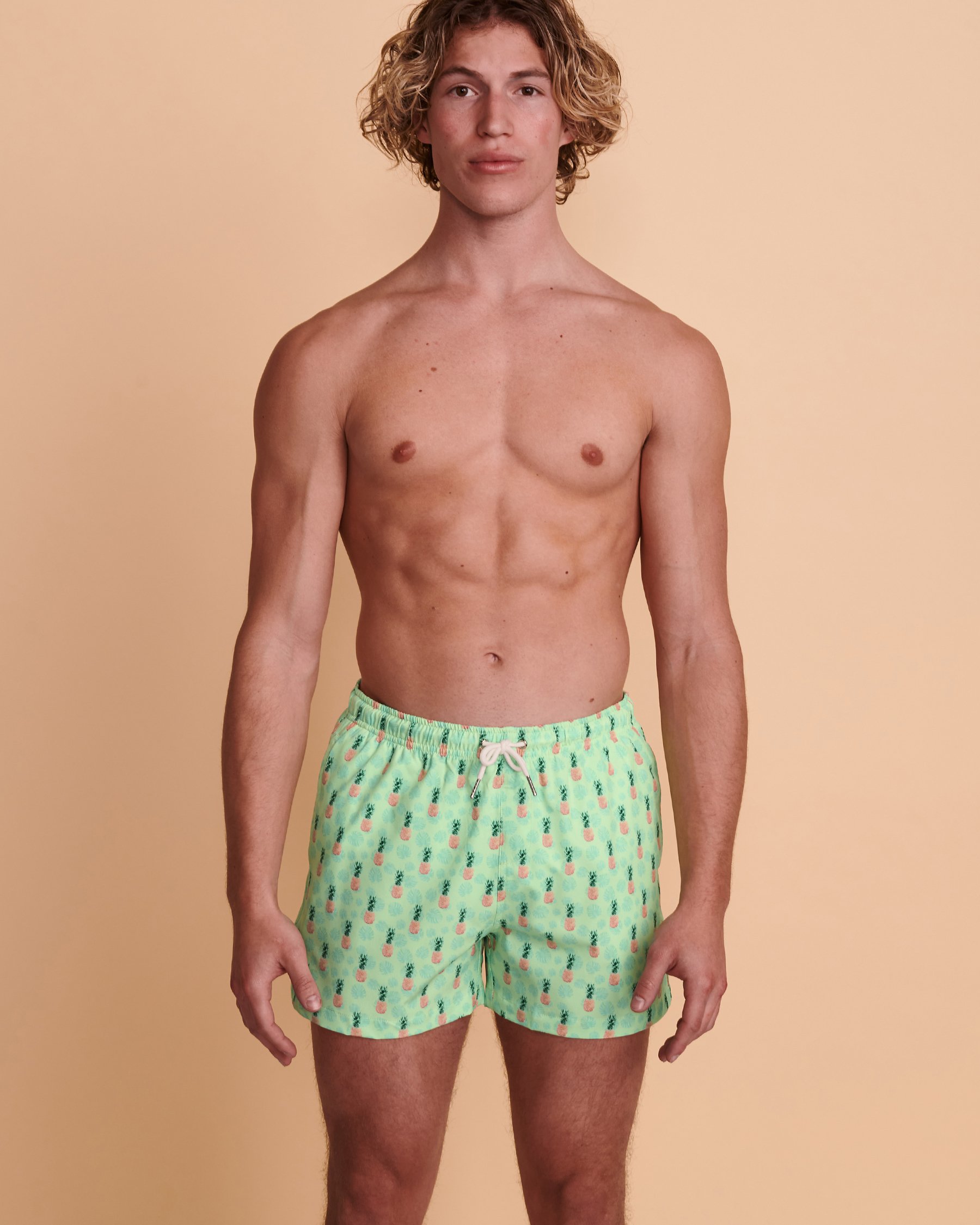 BERMIES PINEAPPLE VIBE Volley Swimsuit Pineapple PINEAPPLE VI - View3