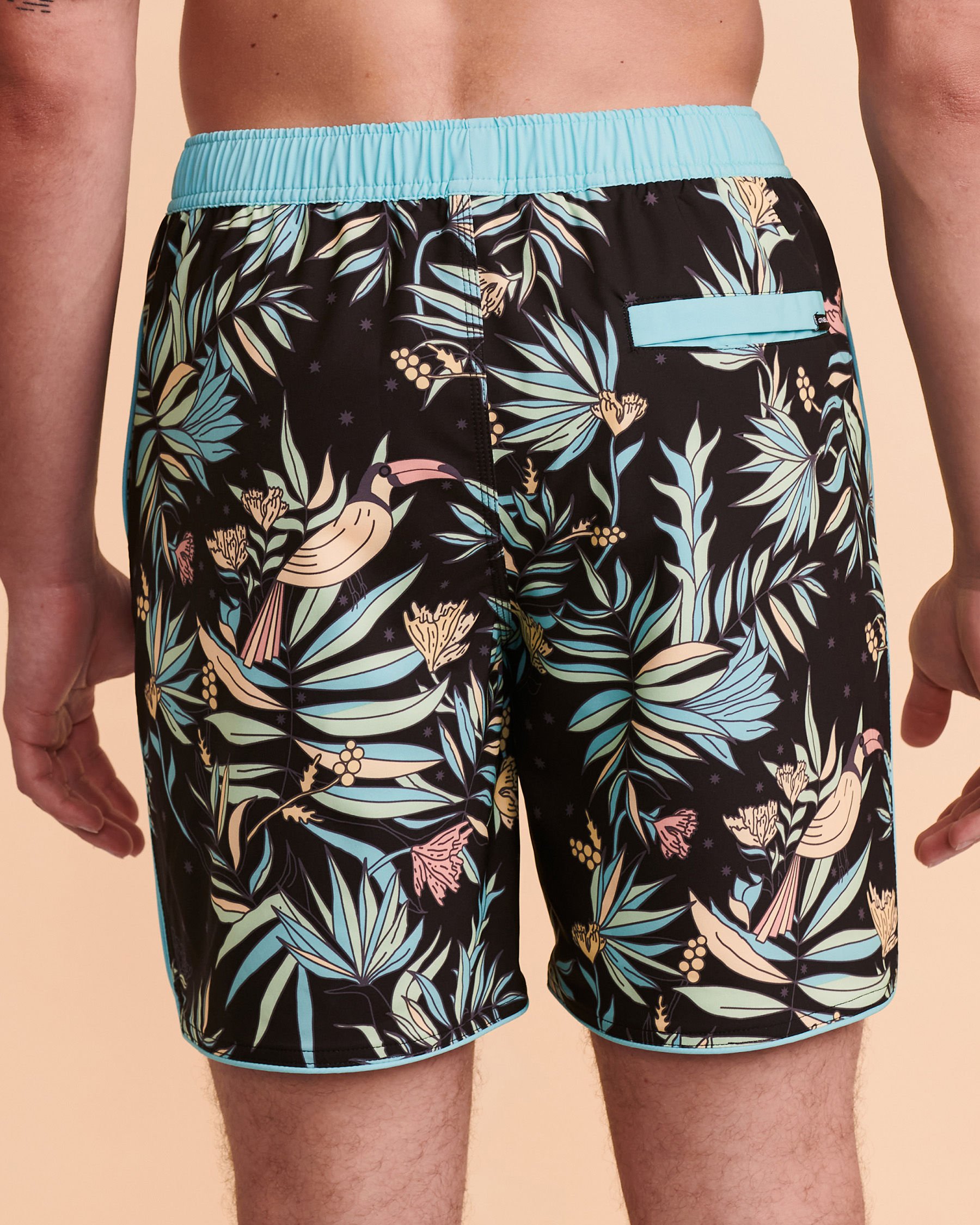 O'NEILL Maillot volley YES TOUCAN Imprimé tropical noir SU1106007 - Voir2