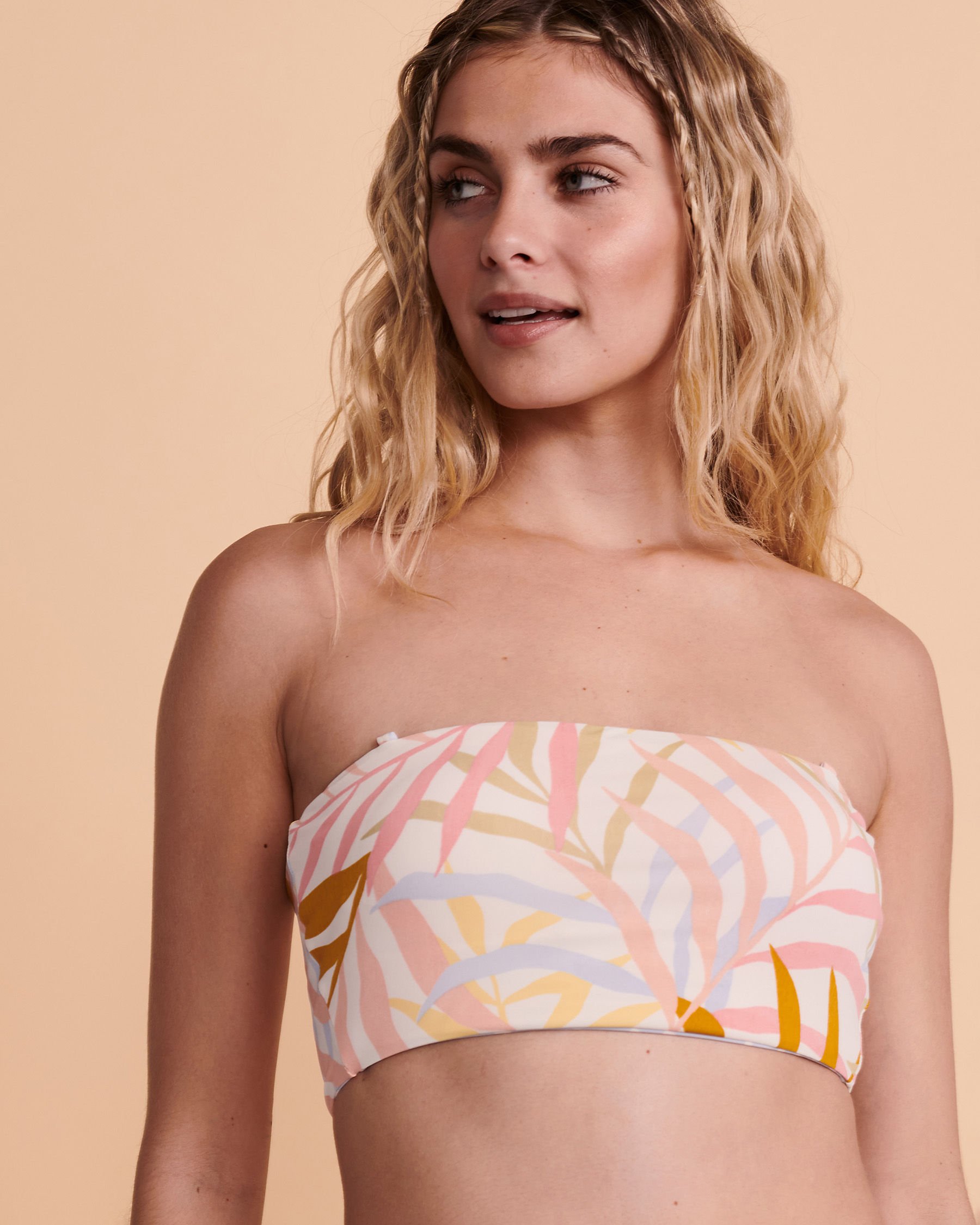 BILLABONG TROPIC JUNGLE Reversible Bandeau Bikini Top Reversible print ABJX300255 - View8