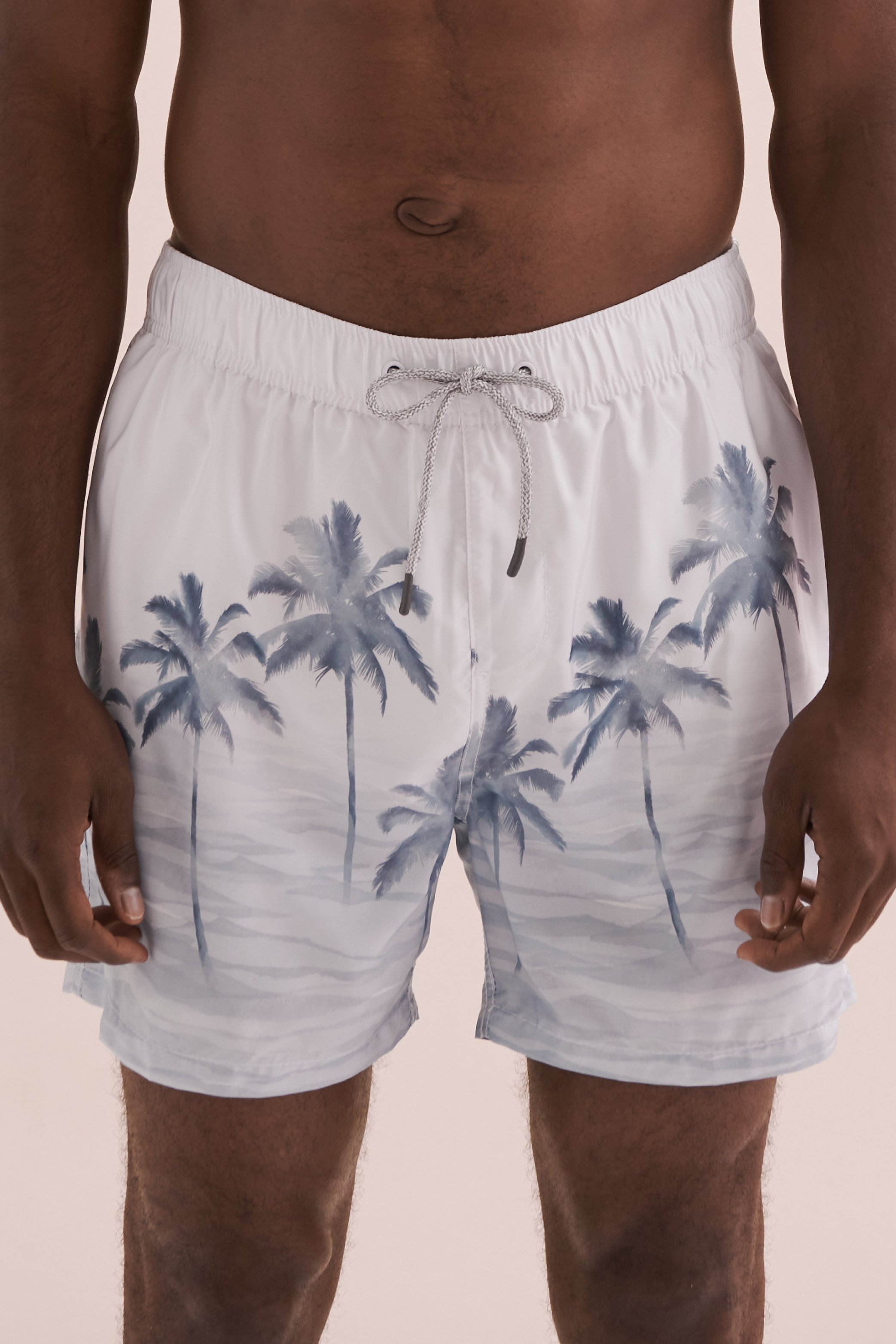 VINTAGE SUMMER Maillot volley Ponji Blanc/Palmier V90704 - View1
