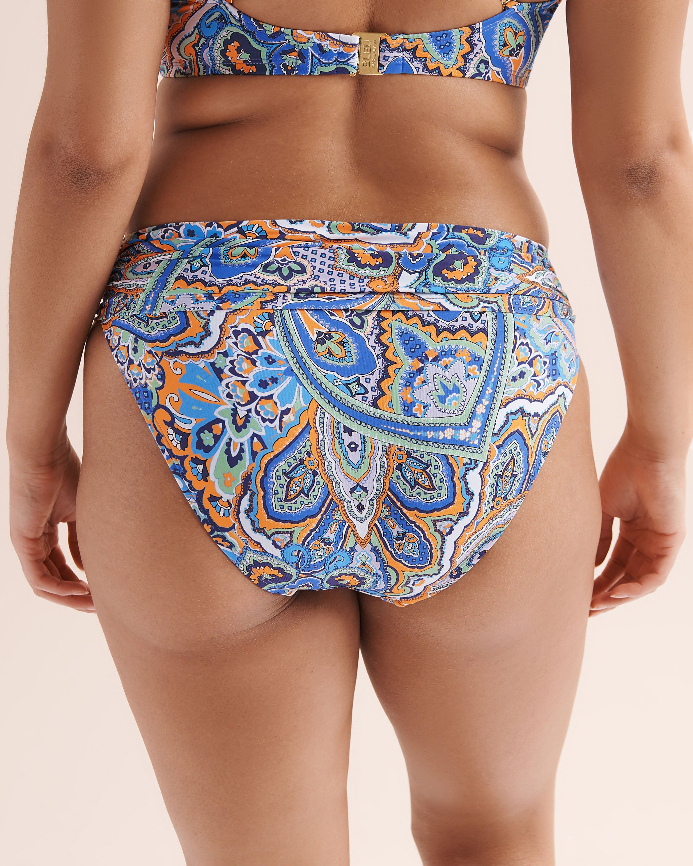 BLEU ROD BEATTIE Bas de bikini hipster Solea Paisley Bleu RBSP27532 - View2