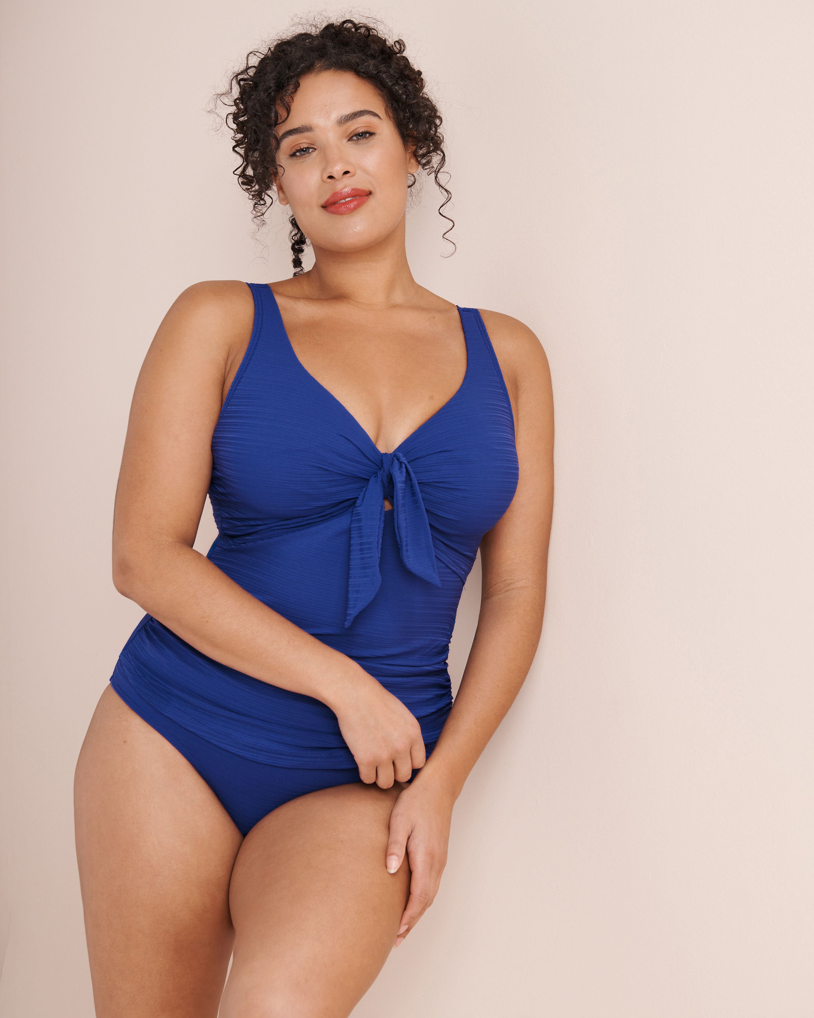 ARTESANDS Aria Renoir High-Waist Bikini Bottom Cobalt Blue AT4808GA - View4