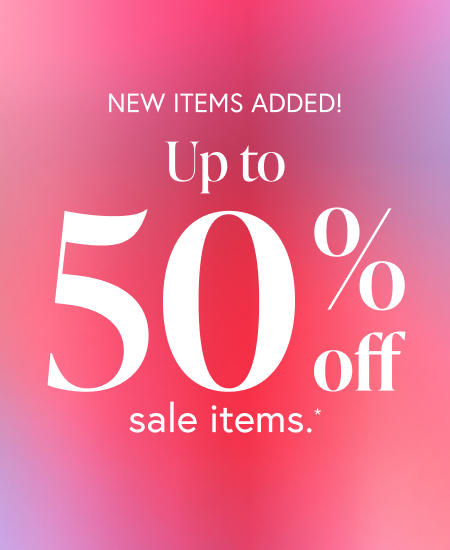 Up to 50% off Sale items