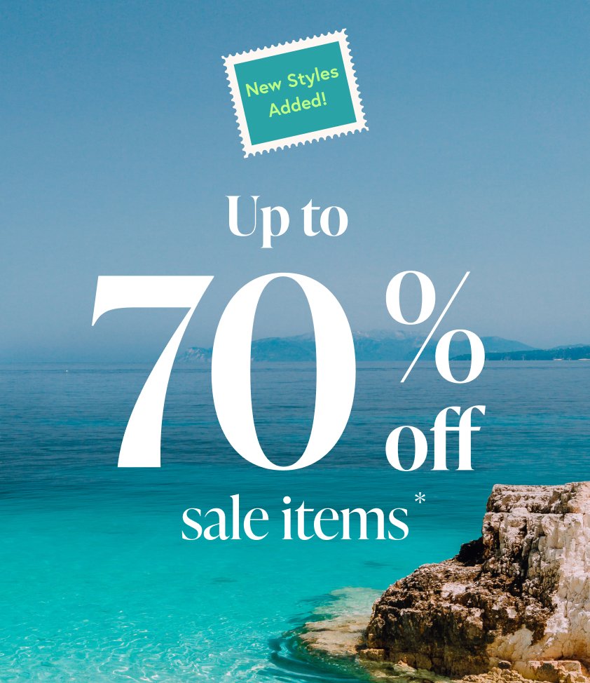 Up to 70% off sale items 