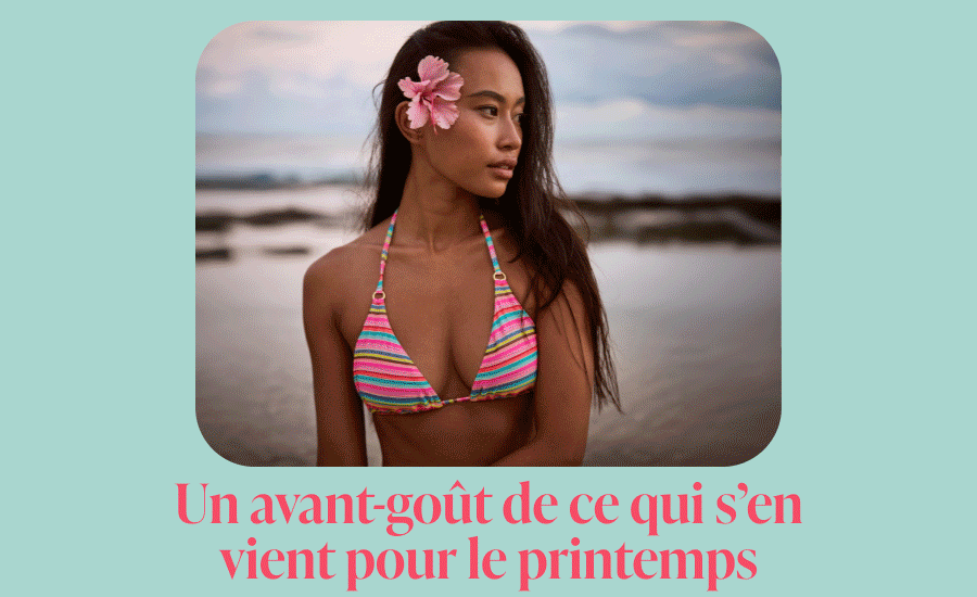 Plusieurs photos de maillots de bain de nouvelles collections à venir.