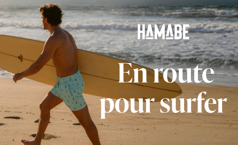 Hamabe:  En route pour surfer