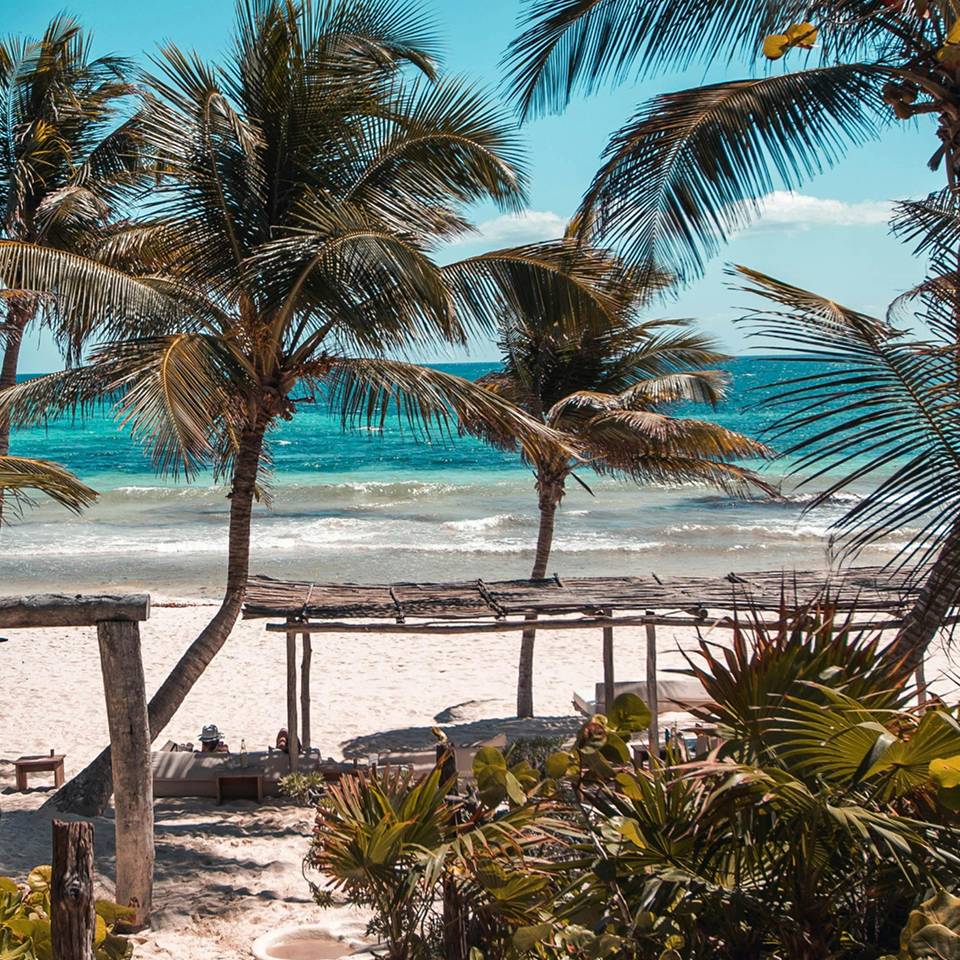 Une plage au Mexique