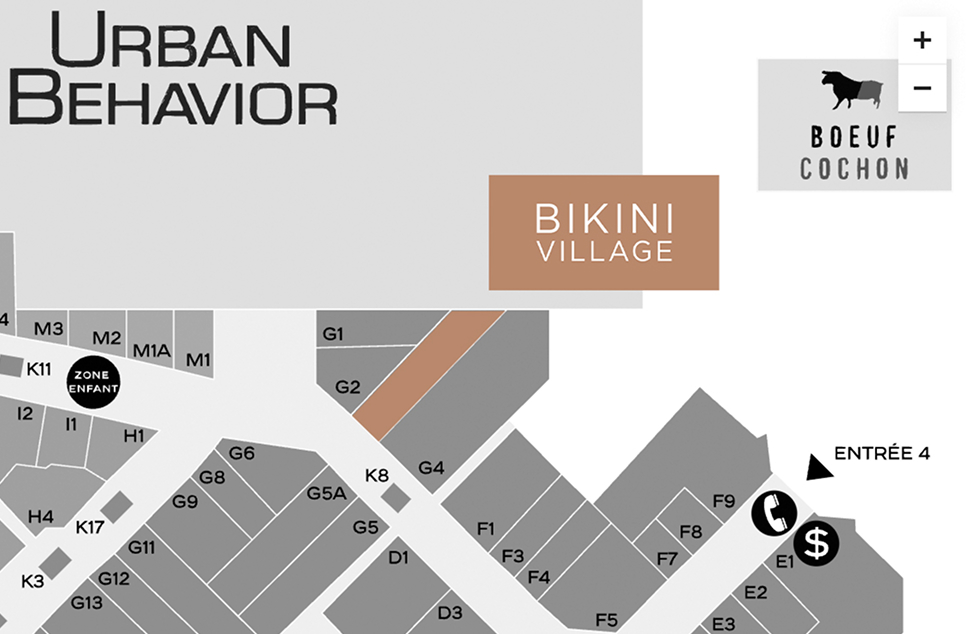 Map of Place Rosemère - Where to find Bikini Village