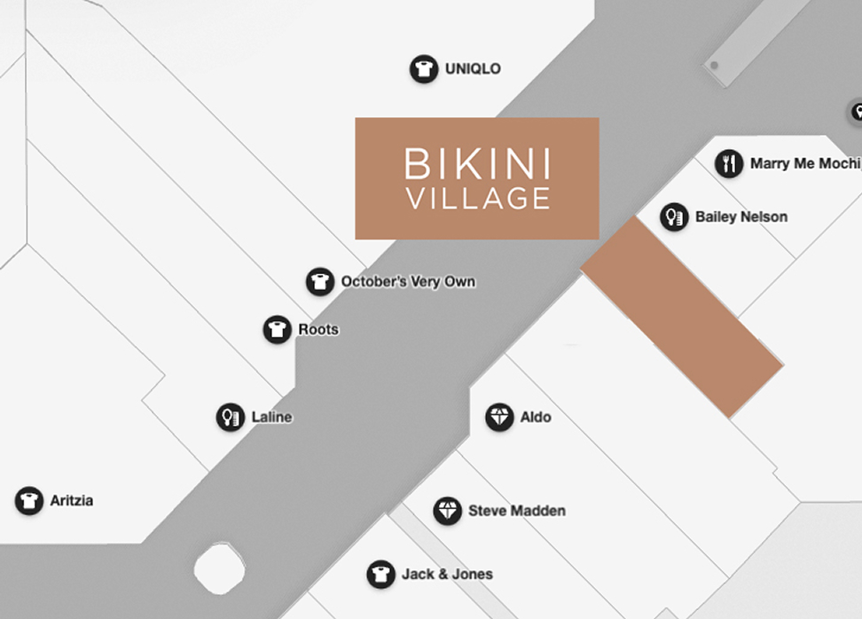 Map of Scarborought Town Centre - Where to find Bikini Village