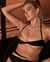 SANTEMARE SHINNY TEXTURED Bandeau Bikini Top Black 01100139 - View1