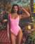 KULANI KINIS Maillot une-pièce encolure ronde BARBIE Rose barbie ONE311BAR - View1