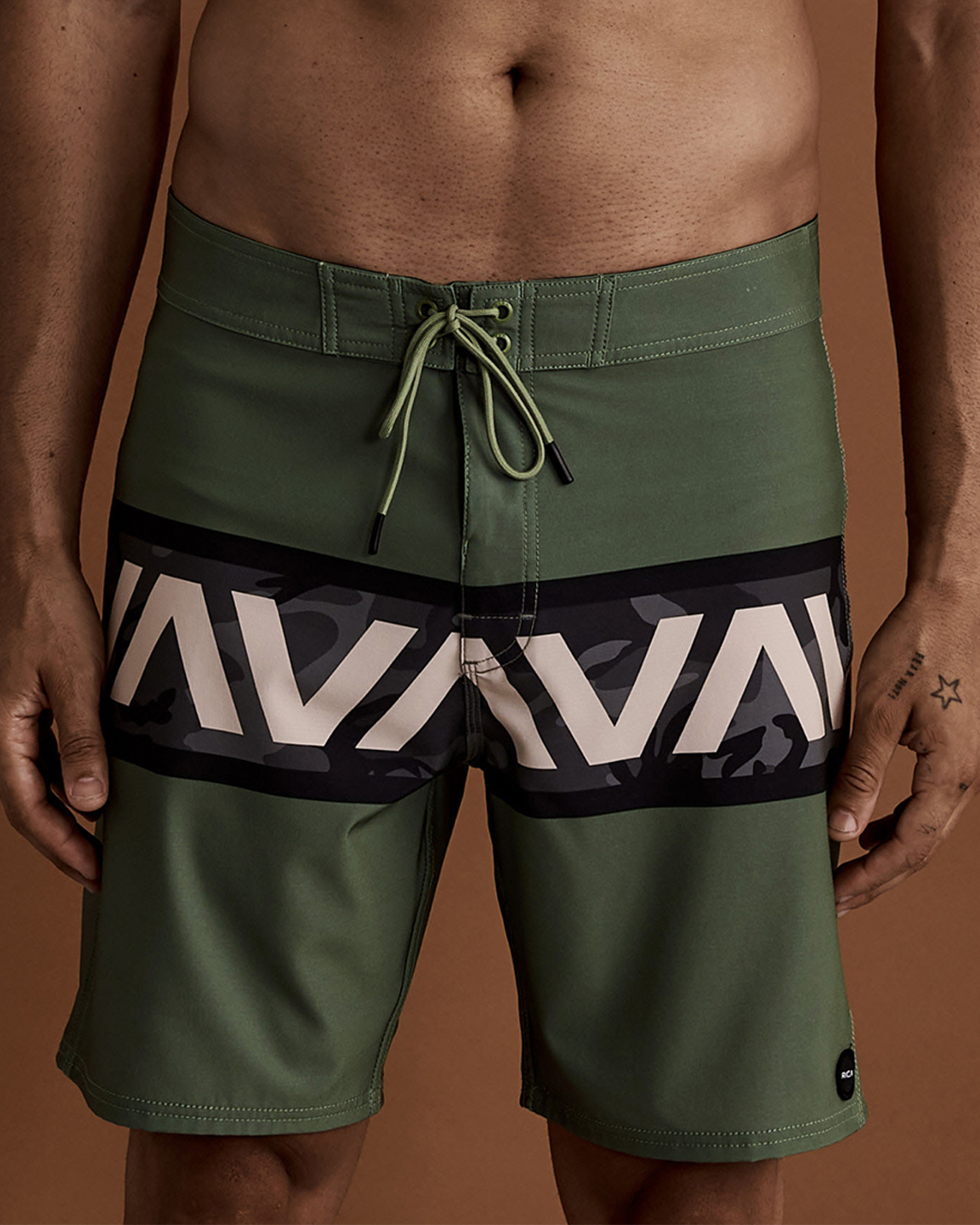RVCA VA BANDED Boardshort Swimsuit Logo AVYBS00189 - View1
