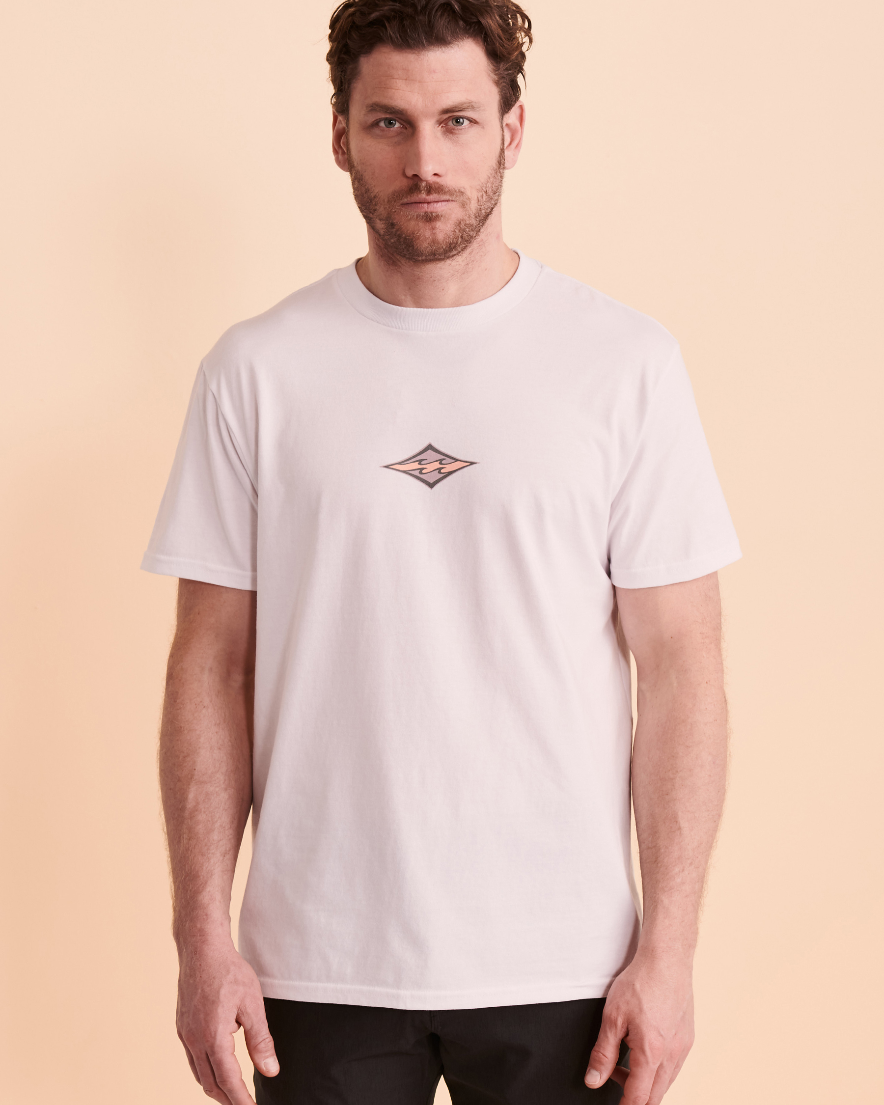 BILLABONG T-shirt DIAMOND WAVE Blanc ABYZT01068 - Voir3