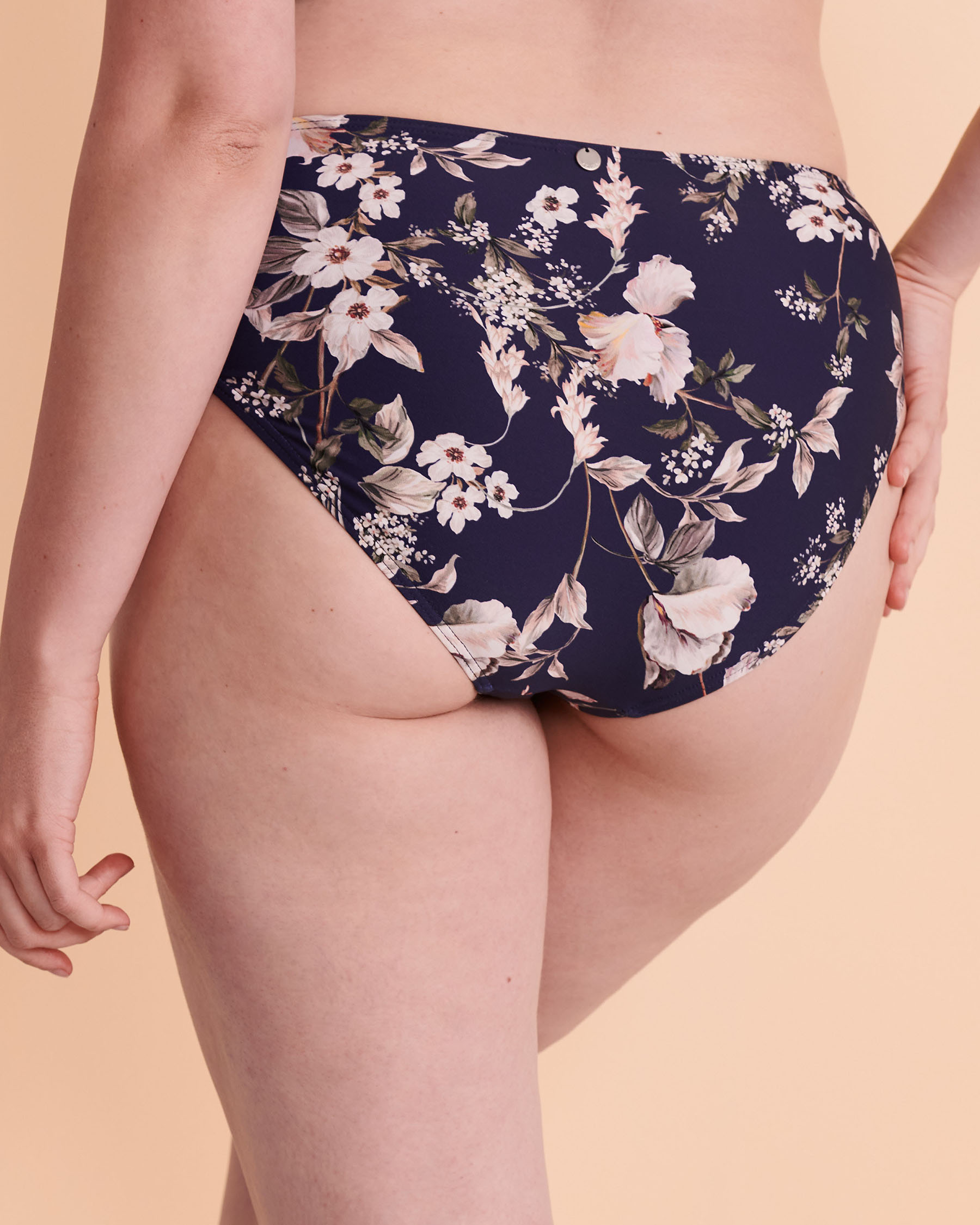 AZURA ARIEL Mid Waist Bikini Bottom Floral SS31288 - View2