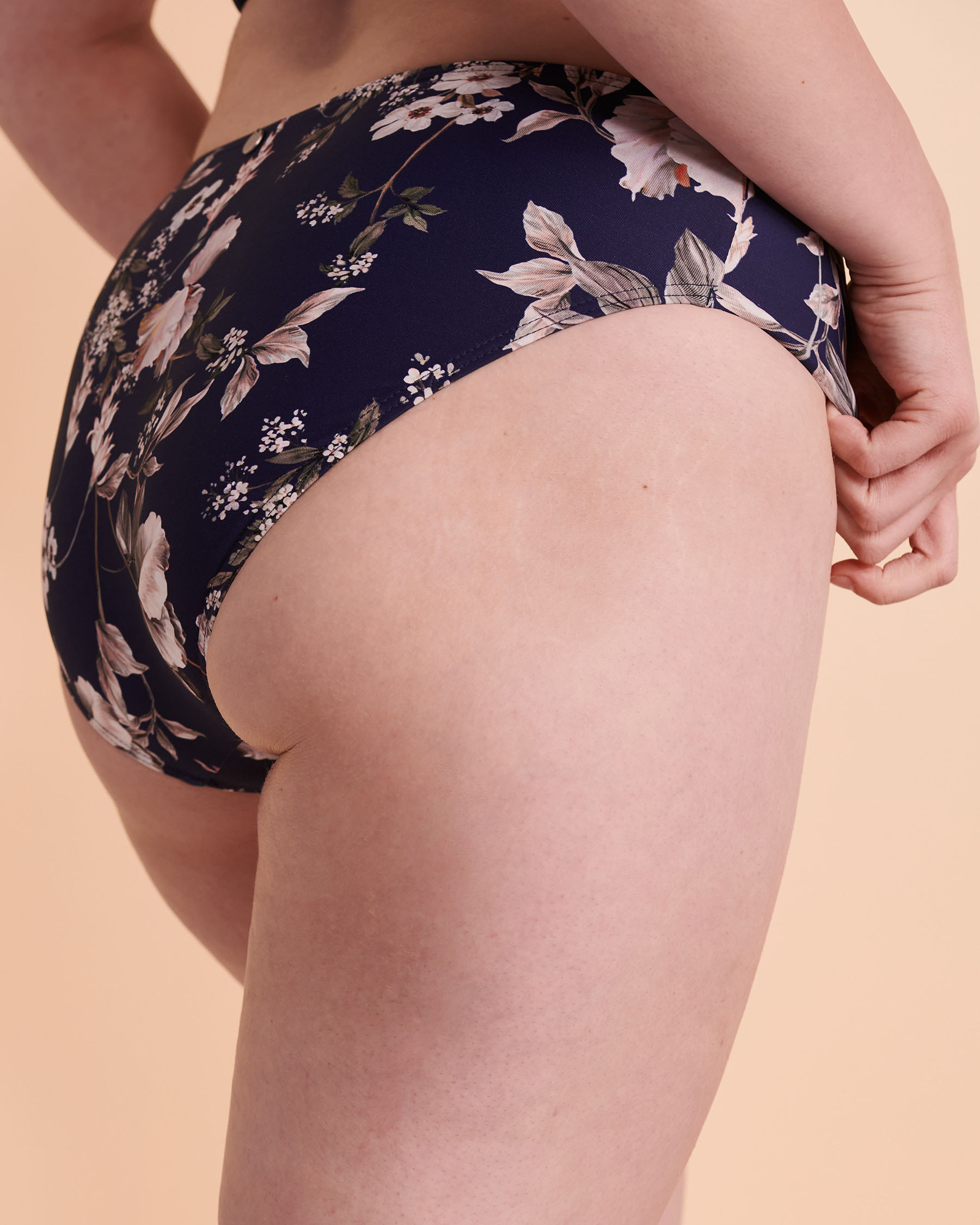 AZURA ARIEL Mid Waist Bikini Bottom Floral SS31288 - View3