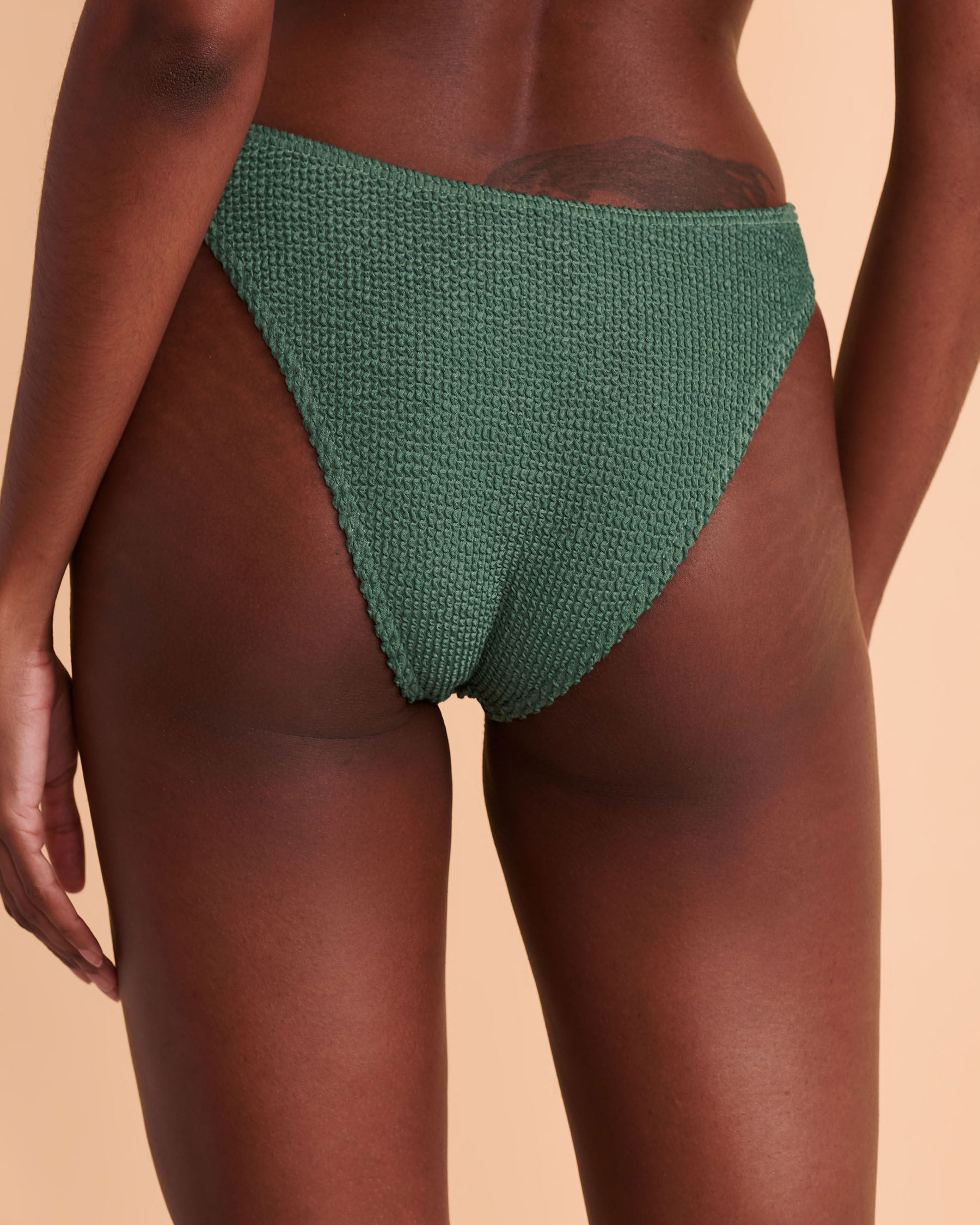 RVCA GROOVES High Leg Bikini Bottom Forest green AVJX400260 - View2