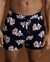 FLORAL Volley Swimsuit Midnight blue CS270012RY - View1