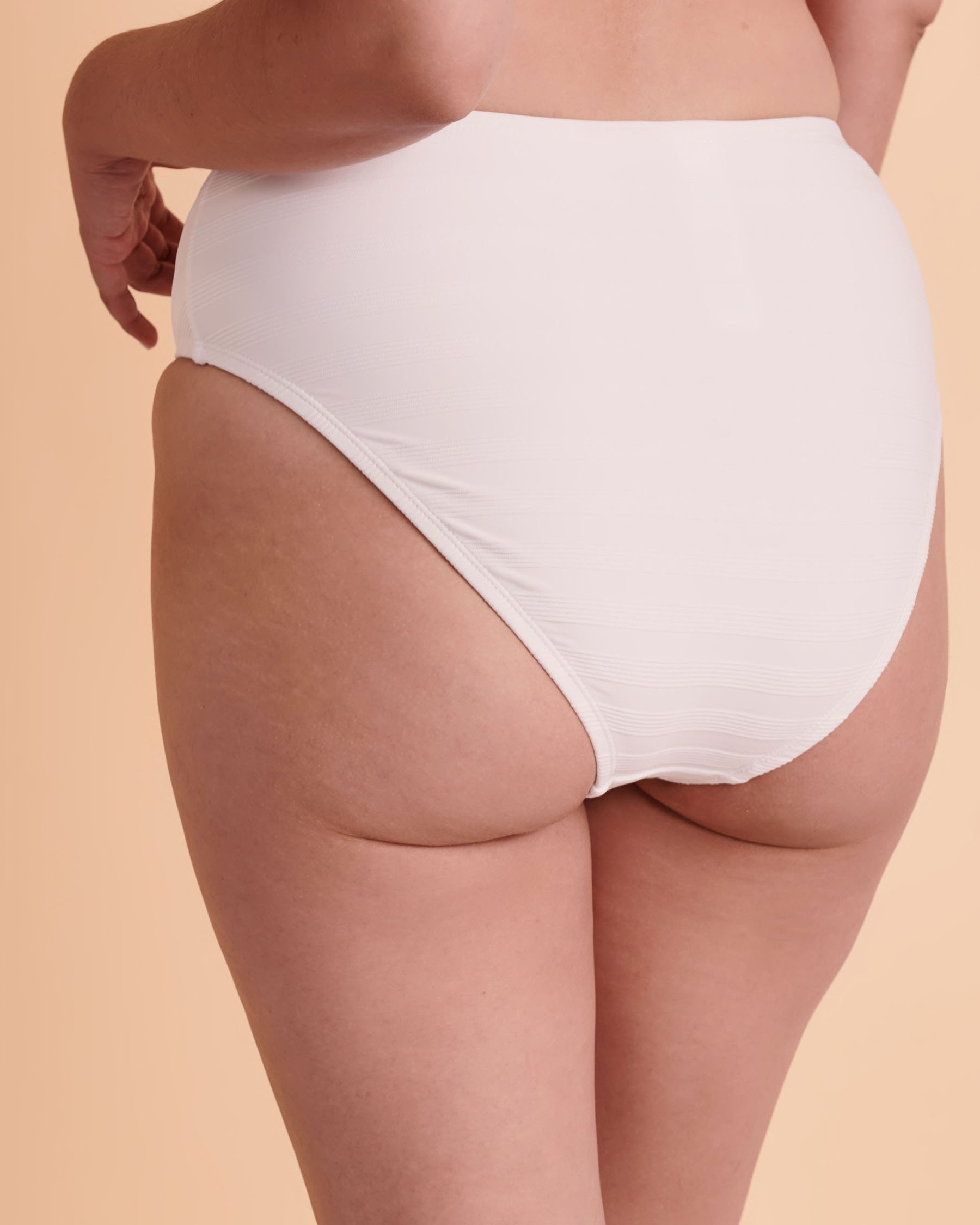 LA BLANCA LINEA COSTA High Waist Bikini Bottom White LB2CE98 - View2