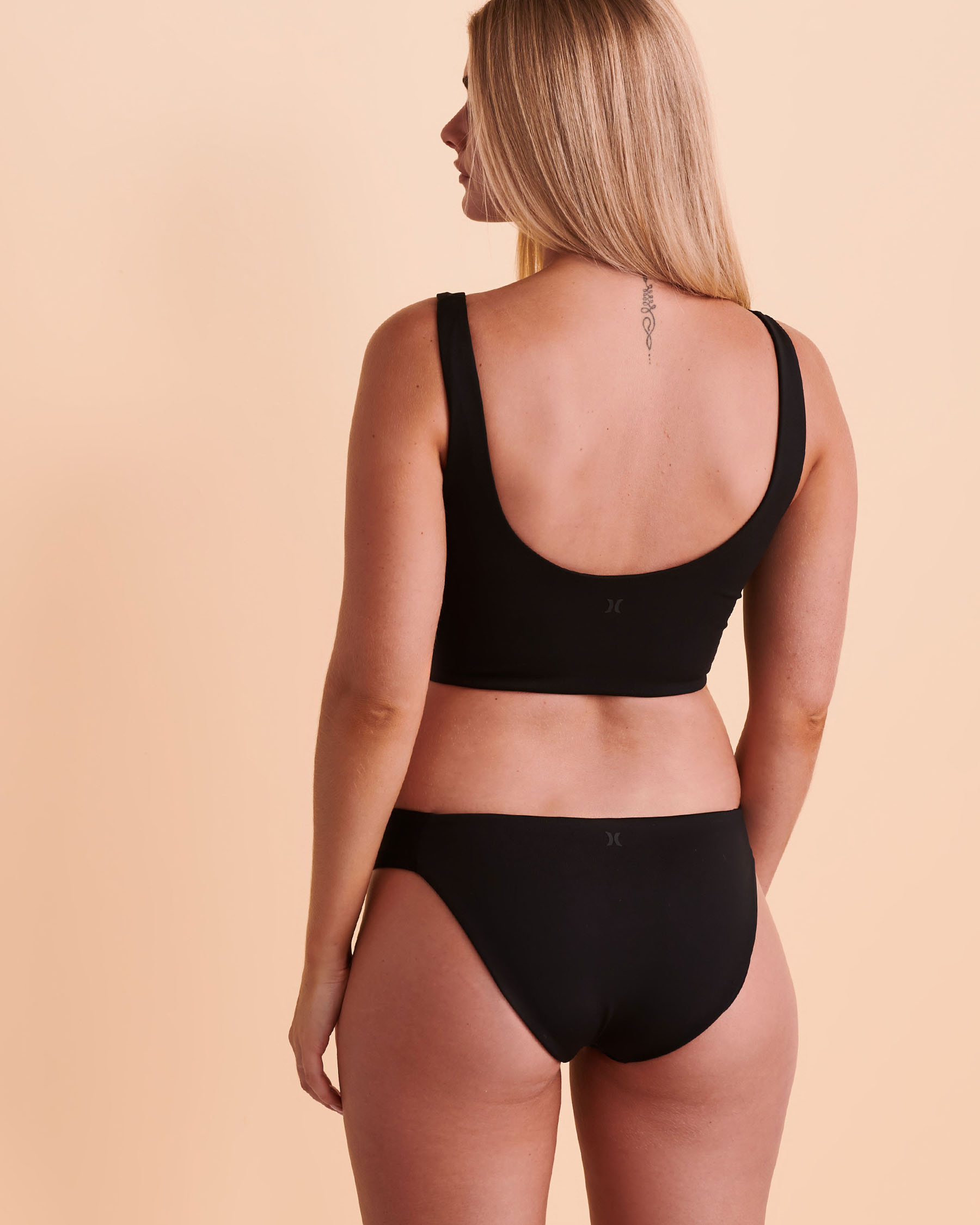 HURLEY MAX SOLID Bralette Bikini Top Black HB1173 - View2