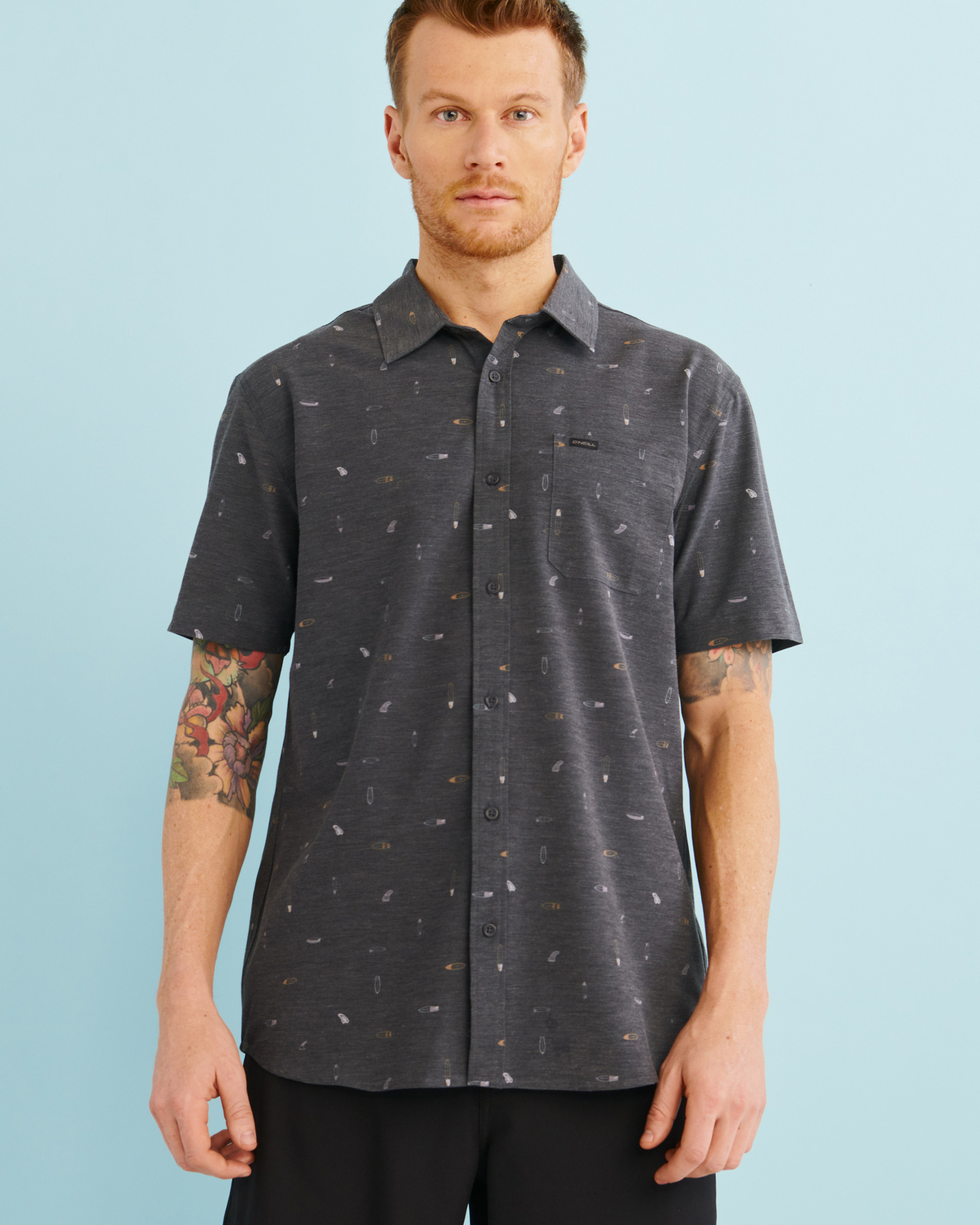 O'NEILL TRVLR TRAVERSE Short Sleeve Shirt Black print SP2104107 - View4