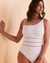 BLEU ROD BEATTIE BEHIND THE SEAMS One Shoulder One-piece Swimsuit White RBSM22970H - View1